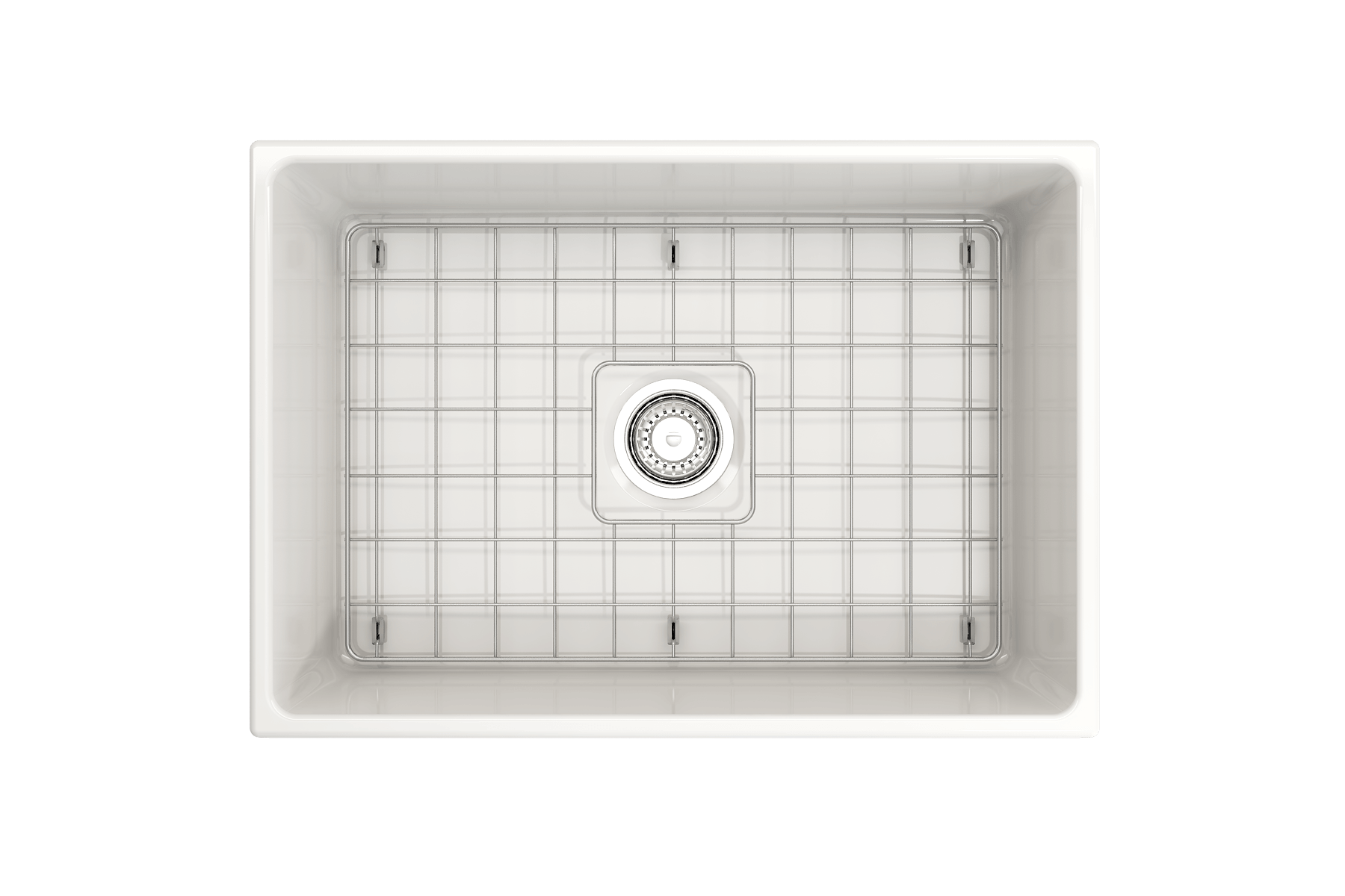 Alternate Image for BOCCHI Vigneto 27" Fireclay Farmhouse Apron Single Bowl Kitchen Sink, White, 1357-001-0120
