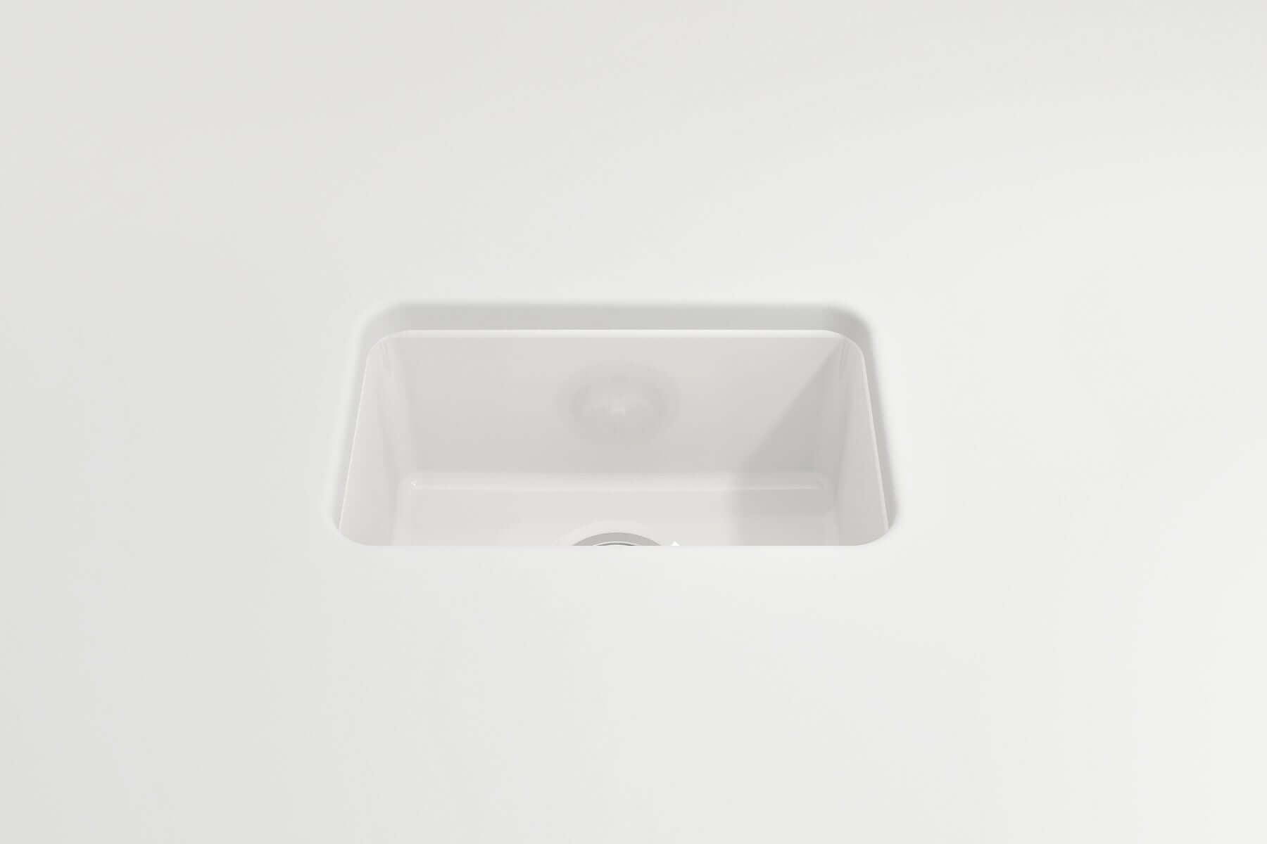 Alternate Image for BOCCHI Sotto 12" Fireclay Undermount Single Bowl Bar Sink with Strainer, White, 1358-001-0120
