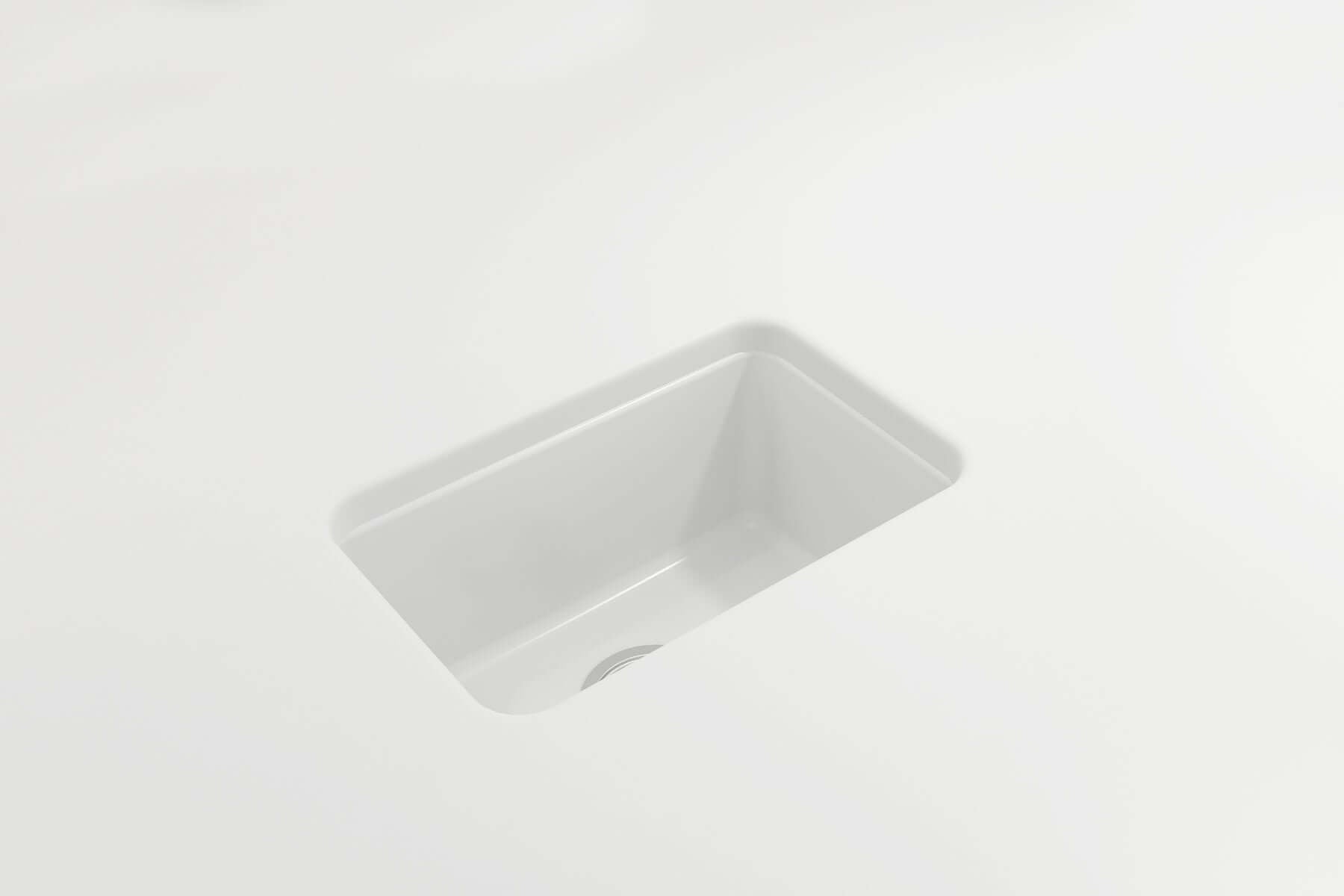 Alternate Image for BOCCHI Sotto 12" Fireclay Undermount Single Bowl Bar Sink with Strainer, Matte White, 1358-002-0120