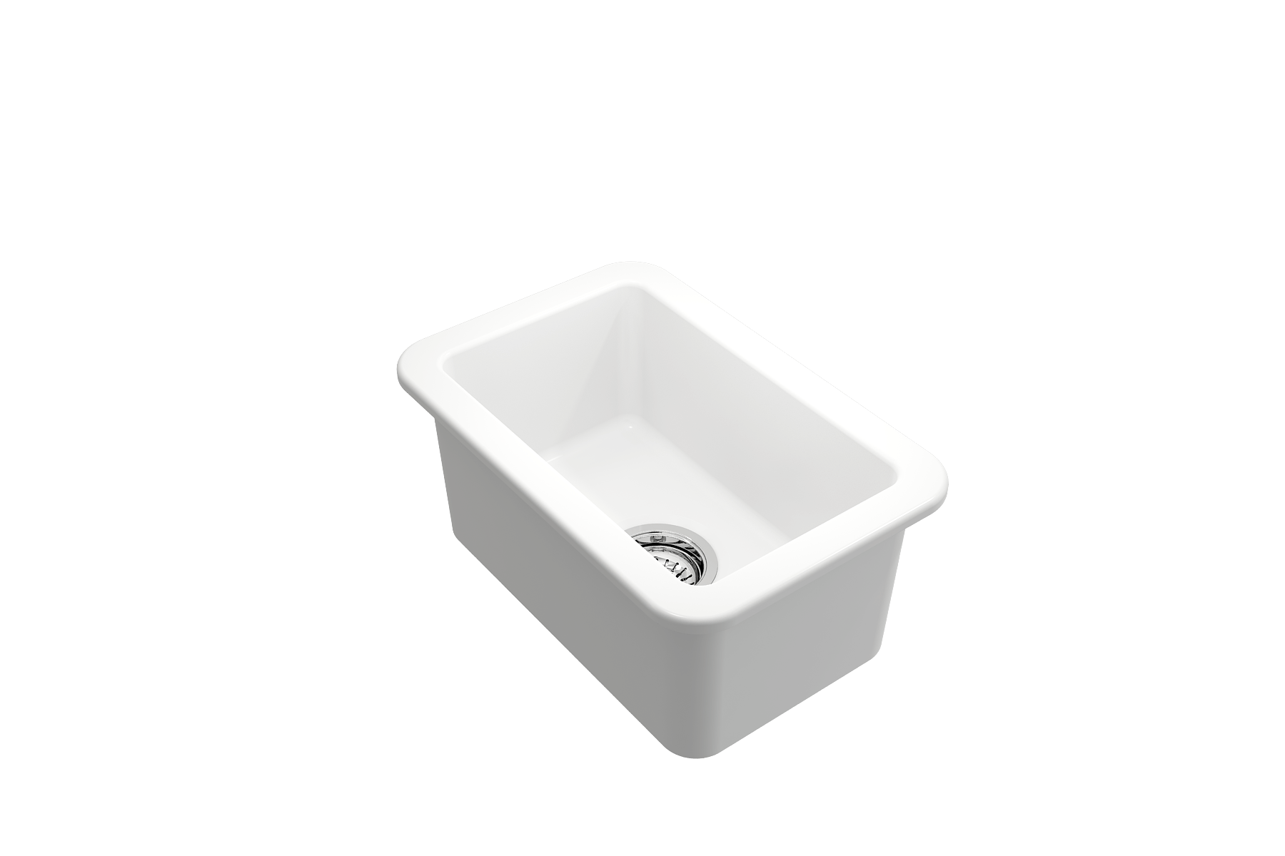 Alternate Image for BOCCHI Sotto 12" Fireclay Undermount Single Bowl Bar Sink with Strainer, Matte White, 1358-002-0120