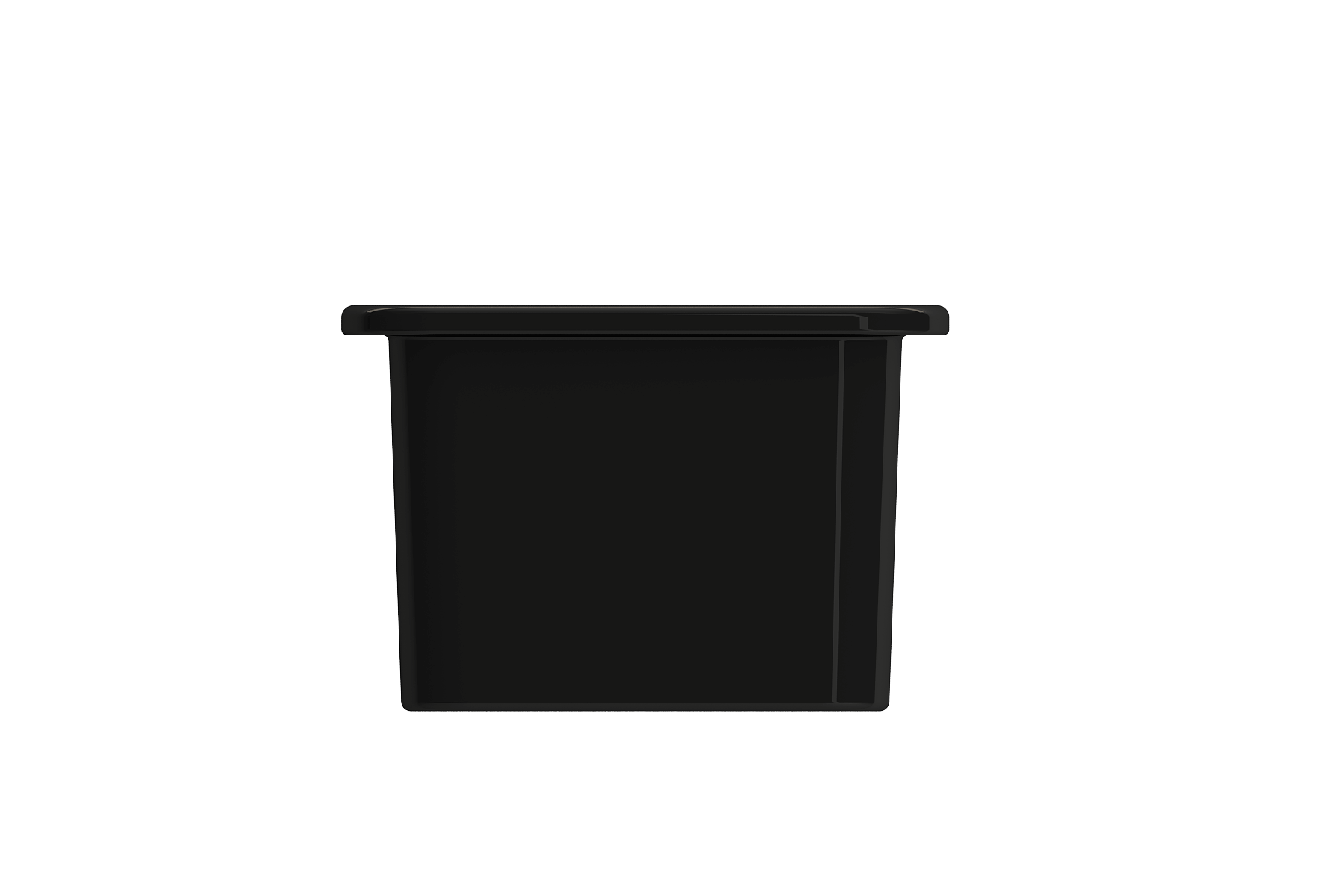 Alternate Image for BOCCHI Sotto 12" Fireclay Undermount Single Bowl Bar Sink with Strainer, Black, 1358-005-0120