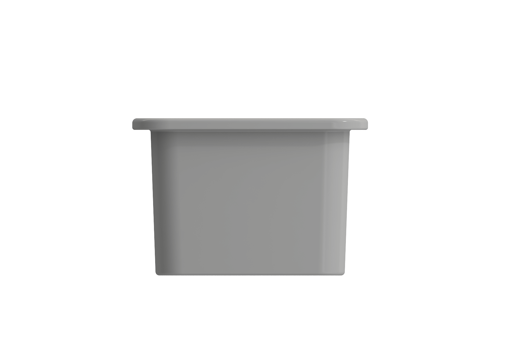 Alternate Image for BOCCHI Sotto 12" Fireclay Undermount Single Bowl Bar Sink with Strainer, Matte Gray, 1358-006-0120