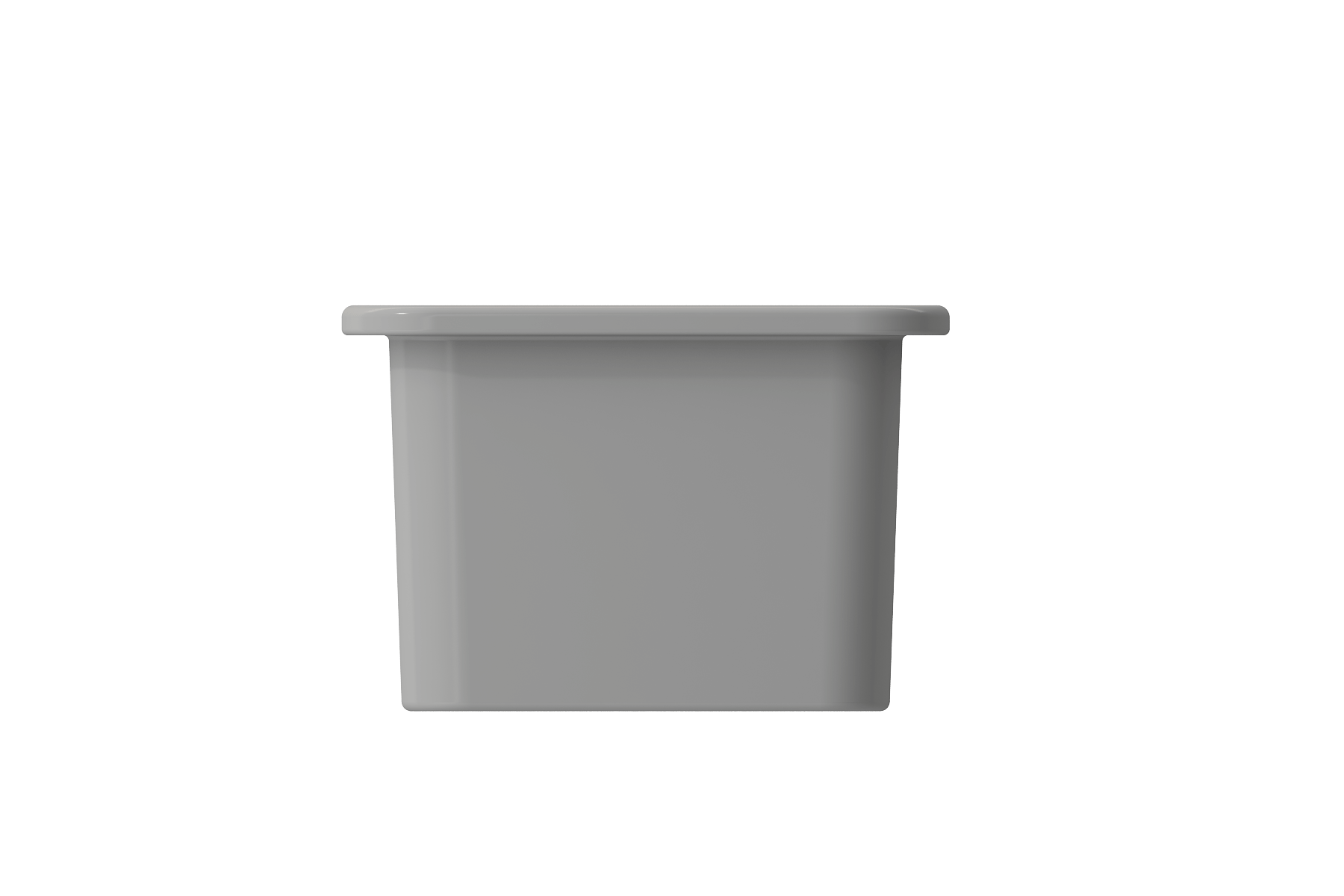 Alternate Image for BOCCHI Sotto 12" Fireclay Undermount Single Bowl Bar Sink with Strainer, Matte Gray, 1358-006-0120