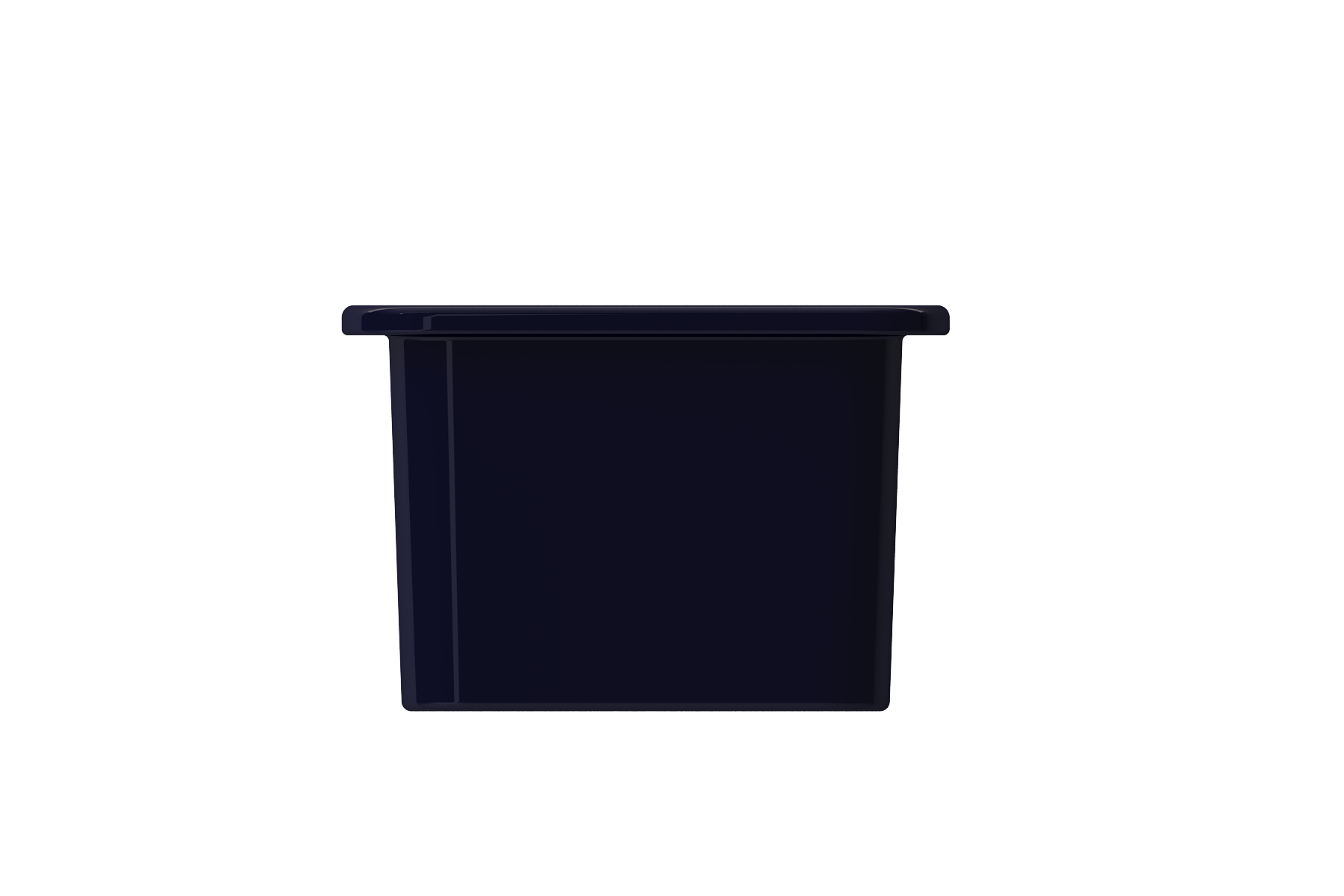 Alternate Image for BOCCHI Sotto 12" Fireclay Undermount Single Bowl Bar Sink with Strainer, Sapphire Blue, 1358-010-0120