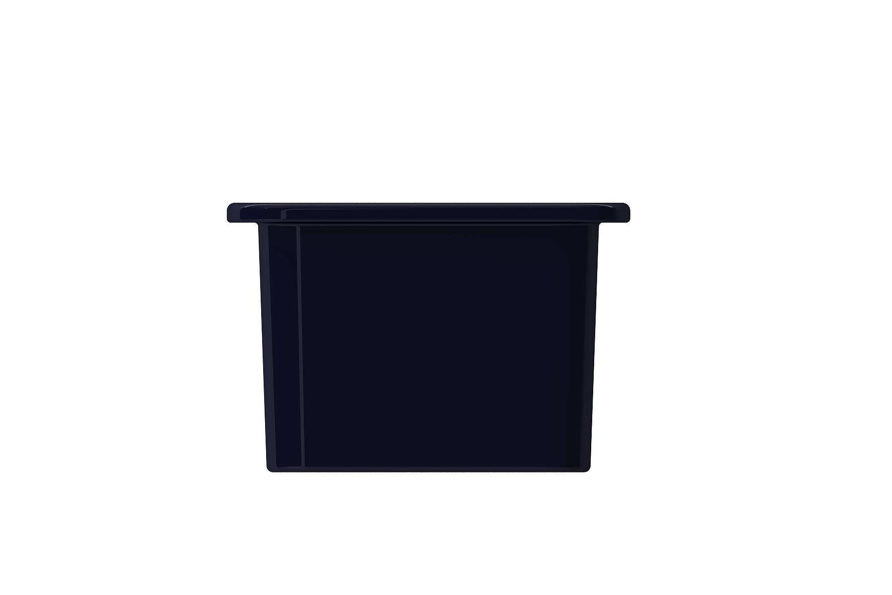 Alternate Image for BOCCHI Sotto 12" Fireclay Undermount Single Bowl Bar Sink with Strainer, Sapphire Blue, 1358-010-0120
