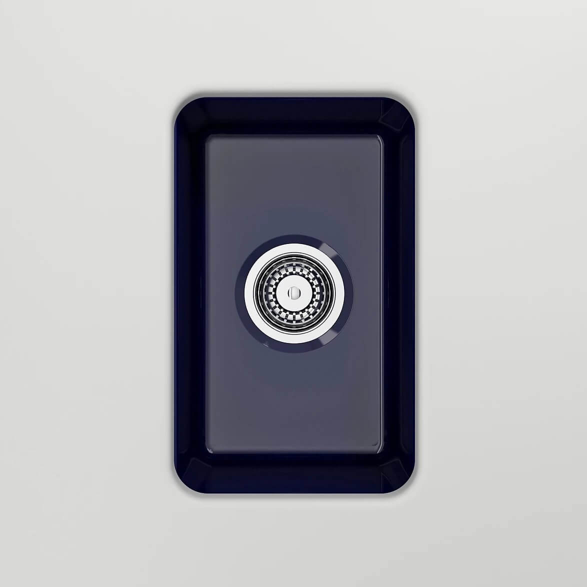 Alternate Image for BOCCHI Sotto 12" Fireclay Undermount Single Bowl Bar Sink with Strainer, Sapphire Blue, 1358-010-0120