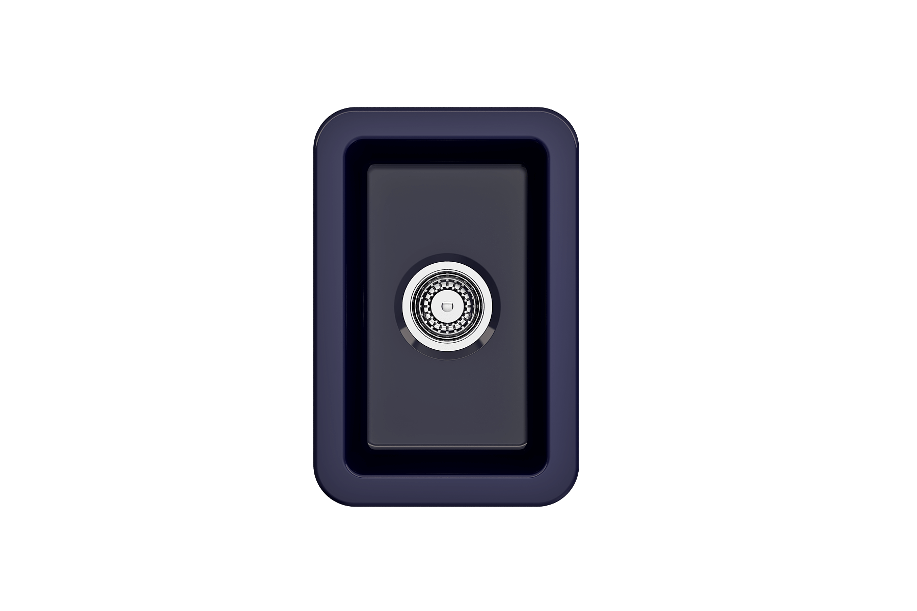 Alternate Image for BOCCHI Sotto 12" Fireclay Undermount Single Bowl Bar Sink with Strainer, Sapphire Blue, 1358-010-0120