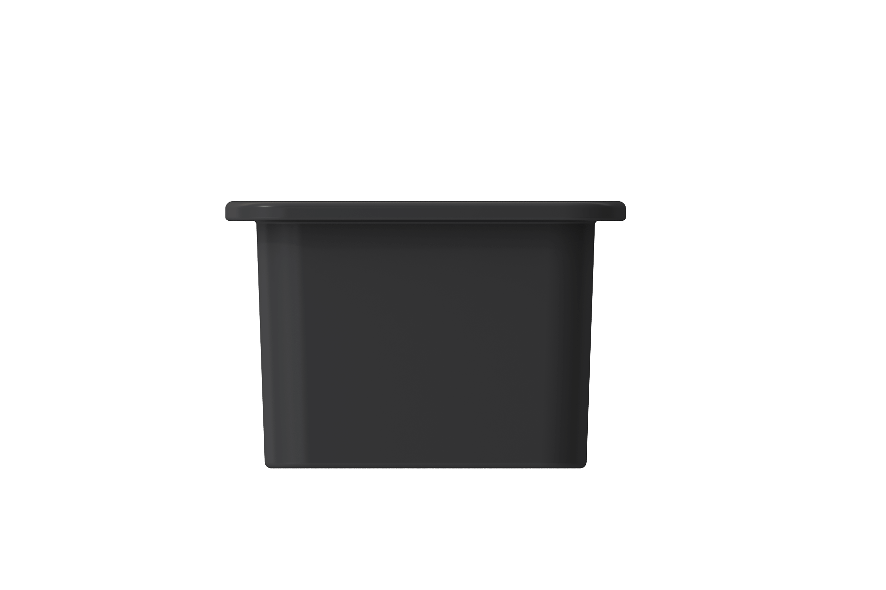 Alternate Image for BOCCHI Sotto 12" Fireclay Undermount Single Bowl Bar Sink with Strainer, Matte Dark Gray, 1358-020-0120
