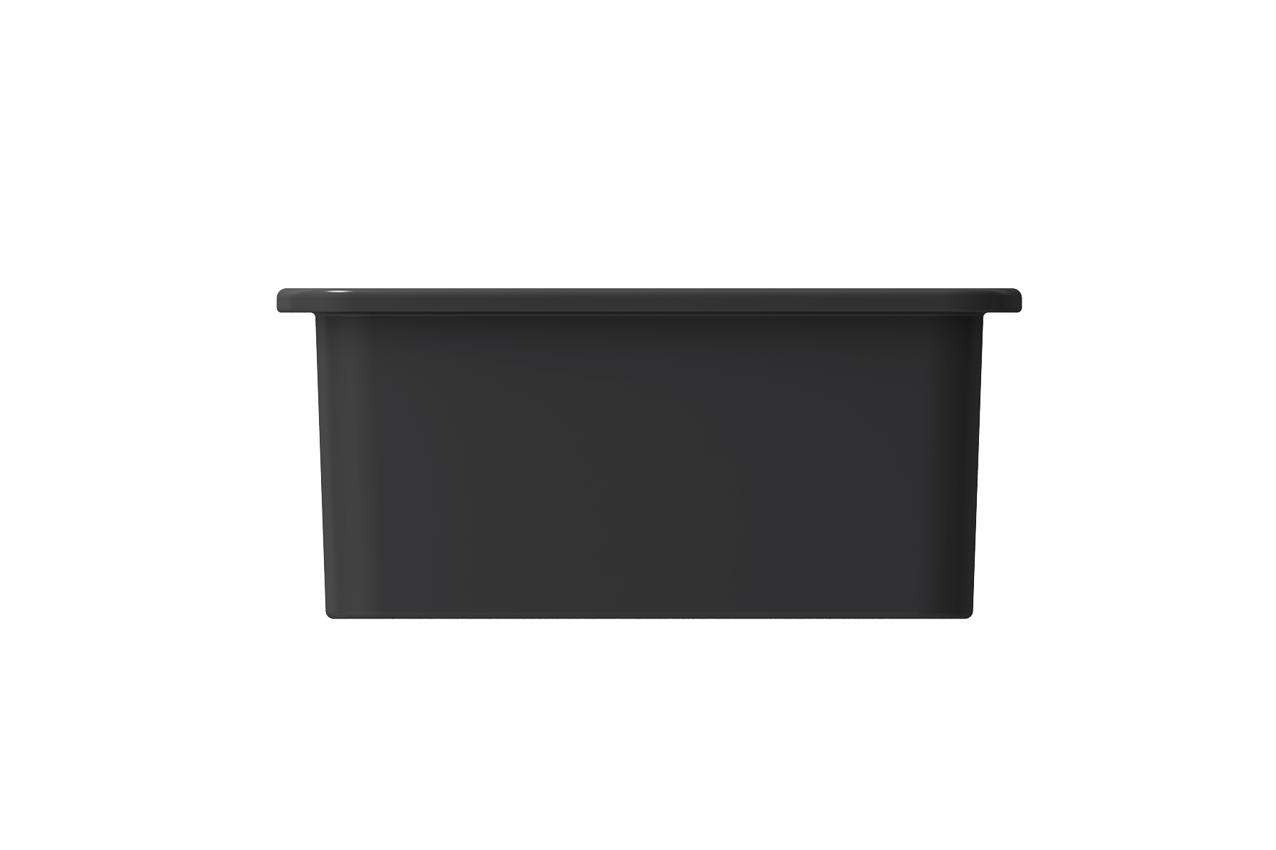 Alternate Image for BOCCHI Sotto 12" Fireclay Undermount Single Bowl Bar Sink with Strainer, Matte Dark Gray, 1358-020-0120