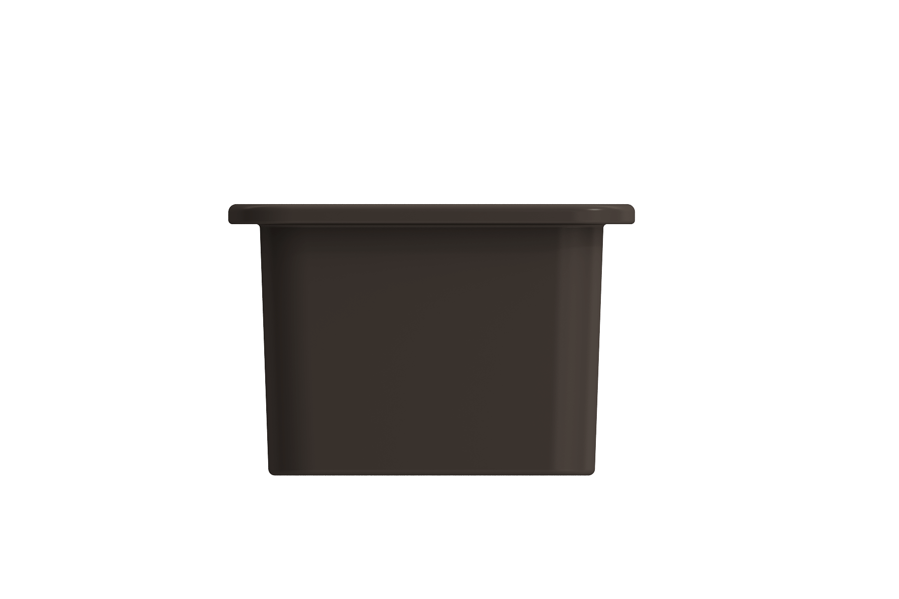 Alternate Image for BOCCHI Sotto 12" Fireclay Undermount Single Bowl Bar Sink with Strainer, Matte Brown, 1358-025-0120