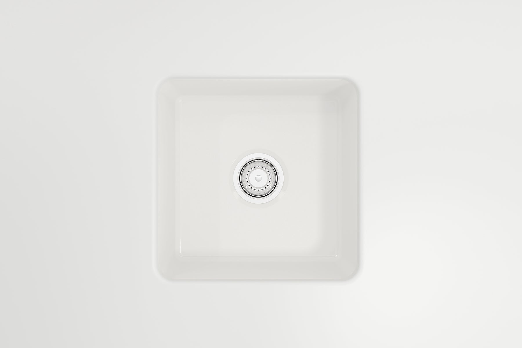 Alternate Image for BOCCHI Sotto 18" Fireclay Undermount Single Bowl Bar Sink with Protective Bottom Grid and Strainer, White, 1359-001-0120
