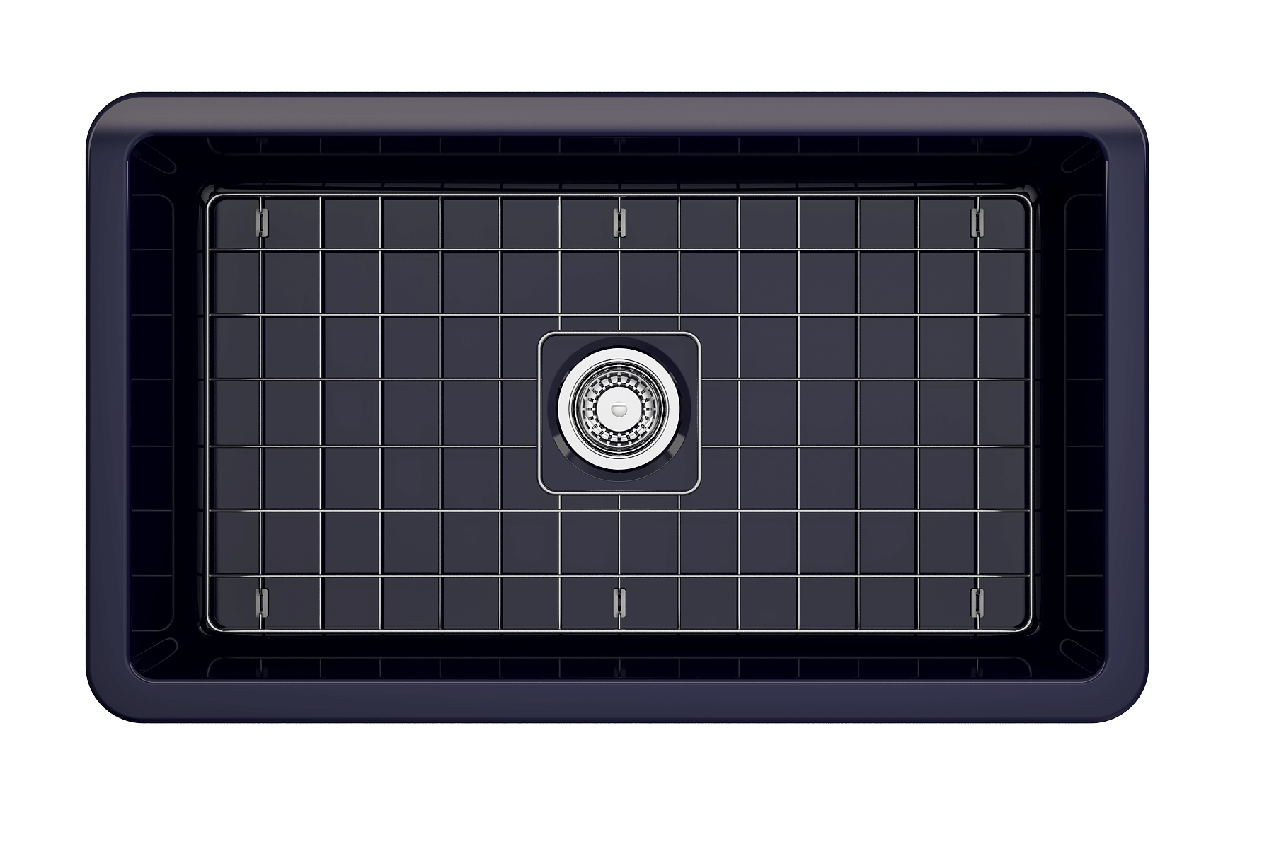 Alternate Image for BOCCHI Sotto 32" Fireclay Undermount Single Bowl Kitchen Sink, Sapphire Blue, 1362-010-0120