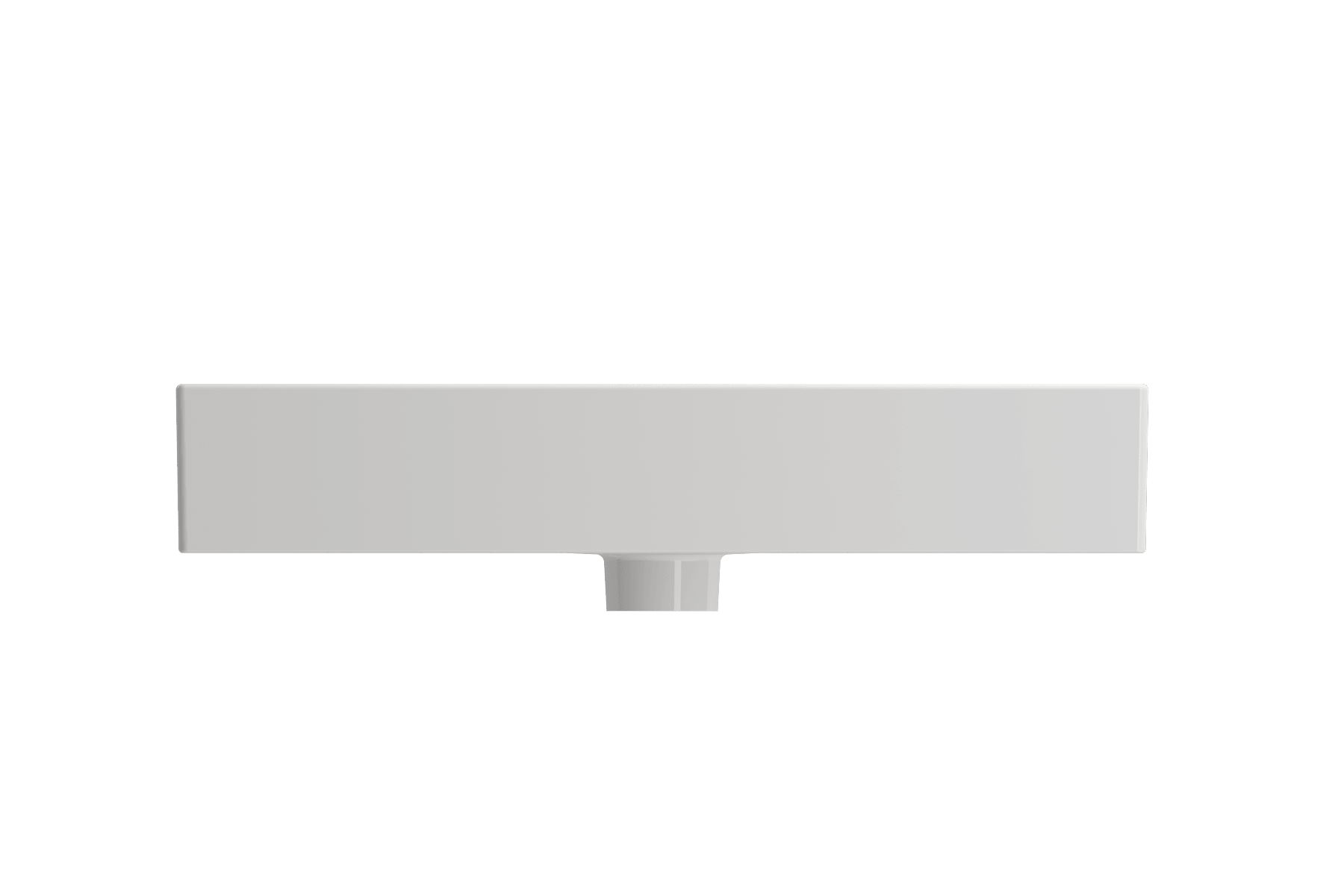 Alternate Image for BOCCHI Milano 24" Rectangle Wallmount Fireclay Bathroom Sink, White, Single Faucet Hole, 1376-001-0126