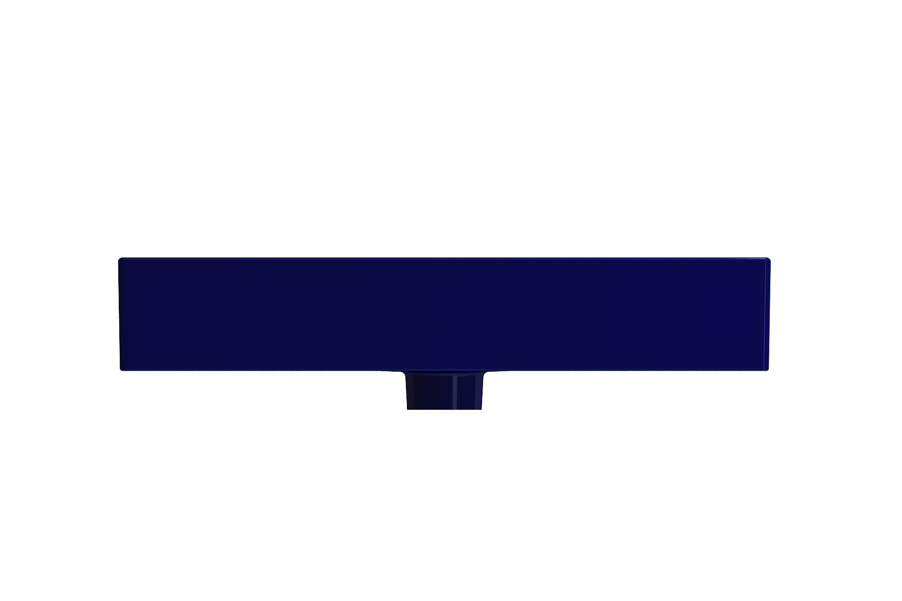 Alternate Image for BOCCHI Milano 24" Rectangle Wallmount Fireclay Bathroom Sink, Sapphire Blue, 3 Faucet Hole, 1376-010-0127