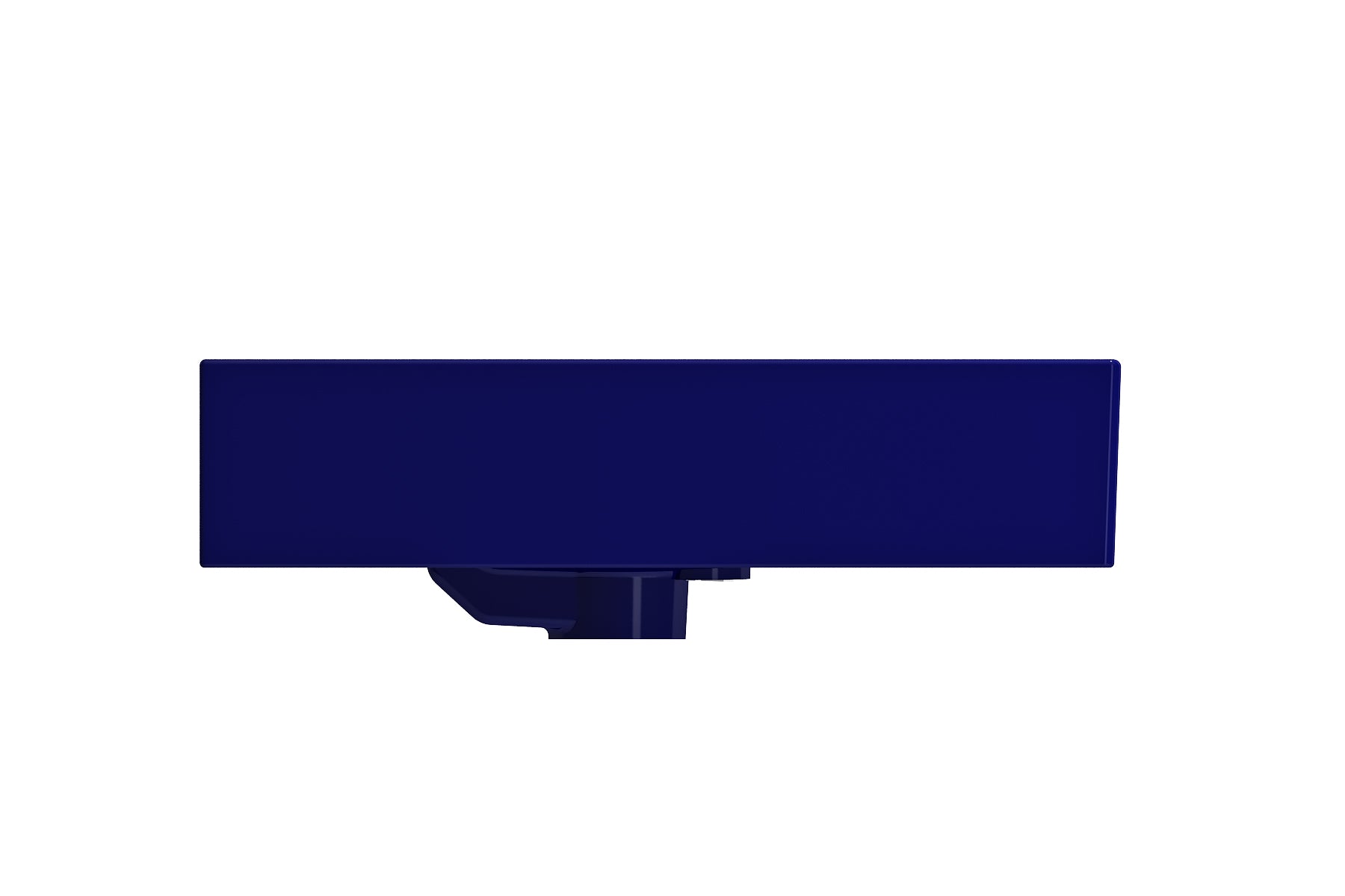Alternate Image for BOCCHI Milano 24" Rectangle Wallmount Fireclay Bathroom Sink, Sapphire Blue, 3 Faucet Hole, 1376-010-0127