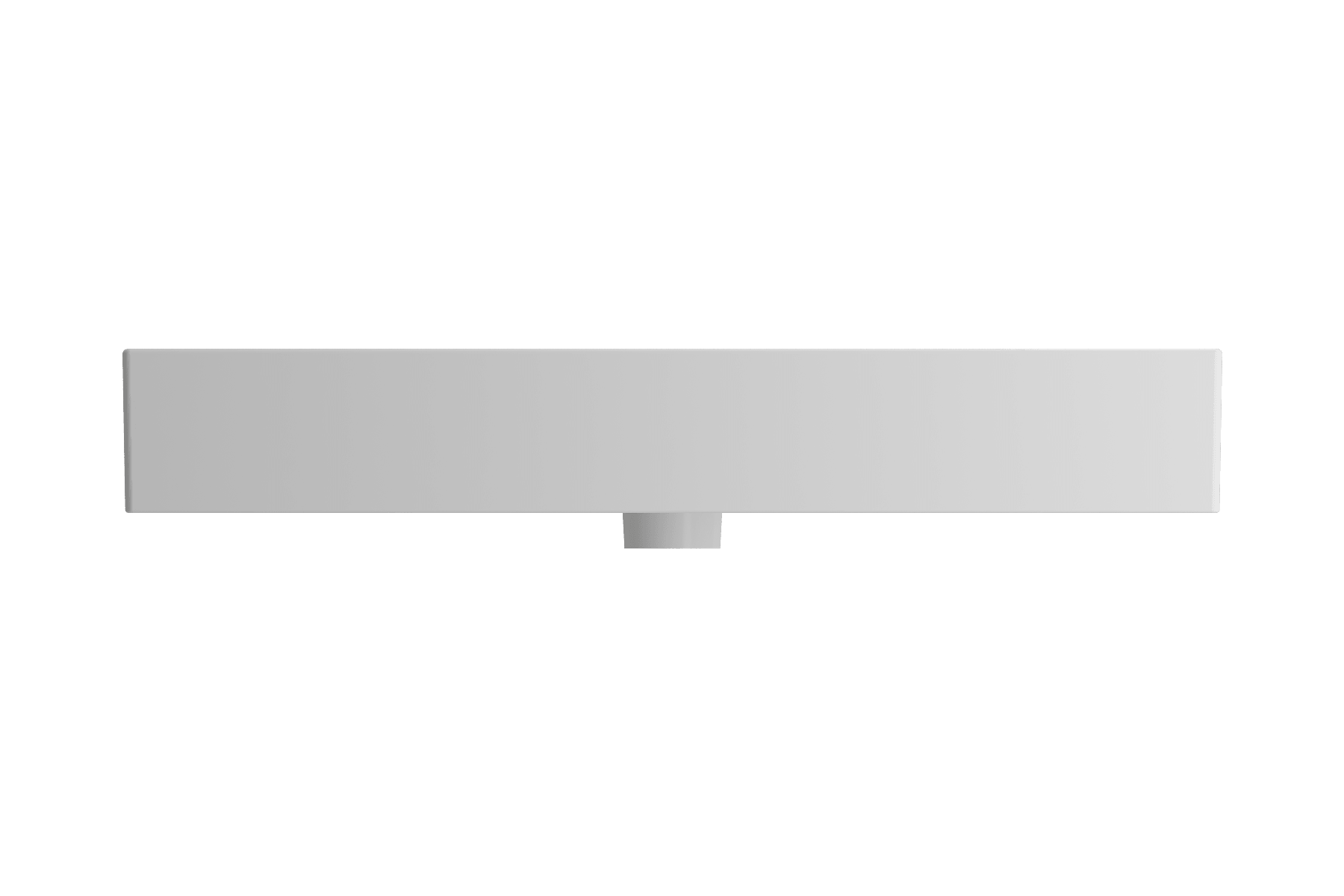 Alternate Image for BOCCHI Milano 32" Rectangle Wallmount Fireclay Bathroom Sink, Matte White, 3 Faucet Hole, 1377-002-0127