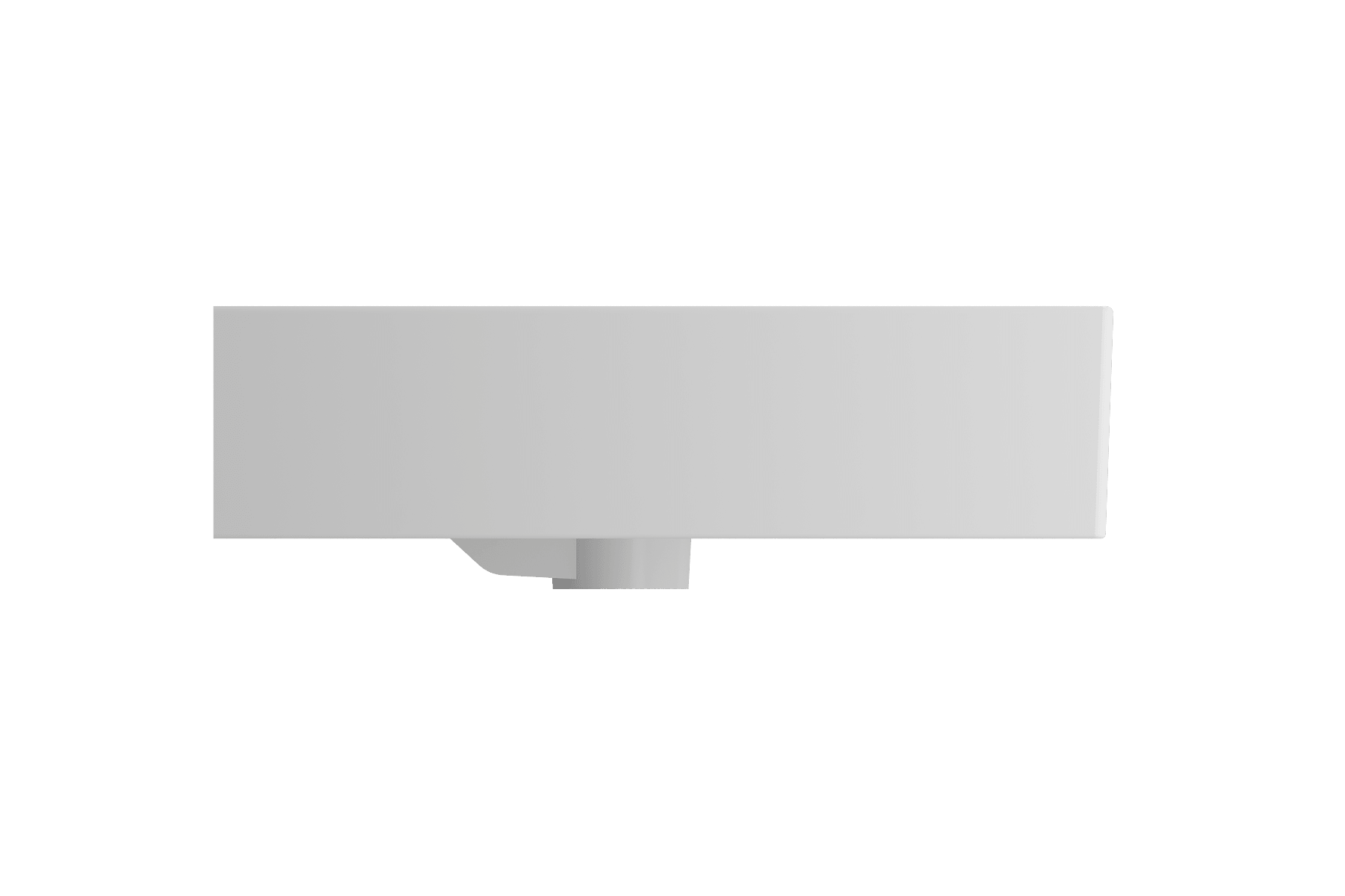 Alternate Image for BOCCHI Milano 32" Rectangle Wallmount Fireclay Bathroom Sink, Matte White, 3 Faucet Hole, 1377-002-0127
