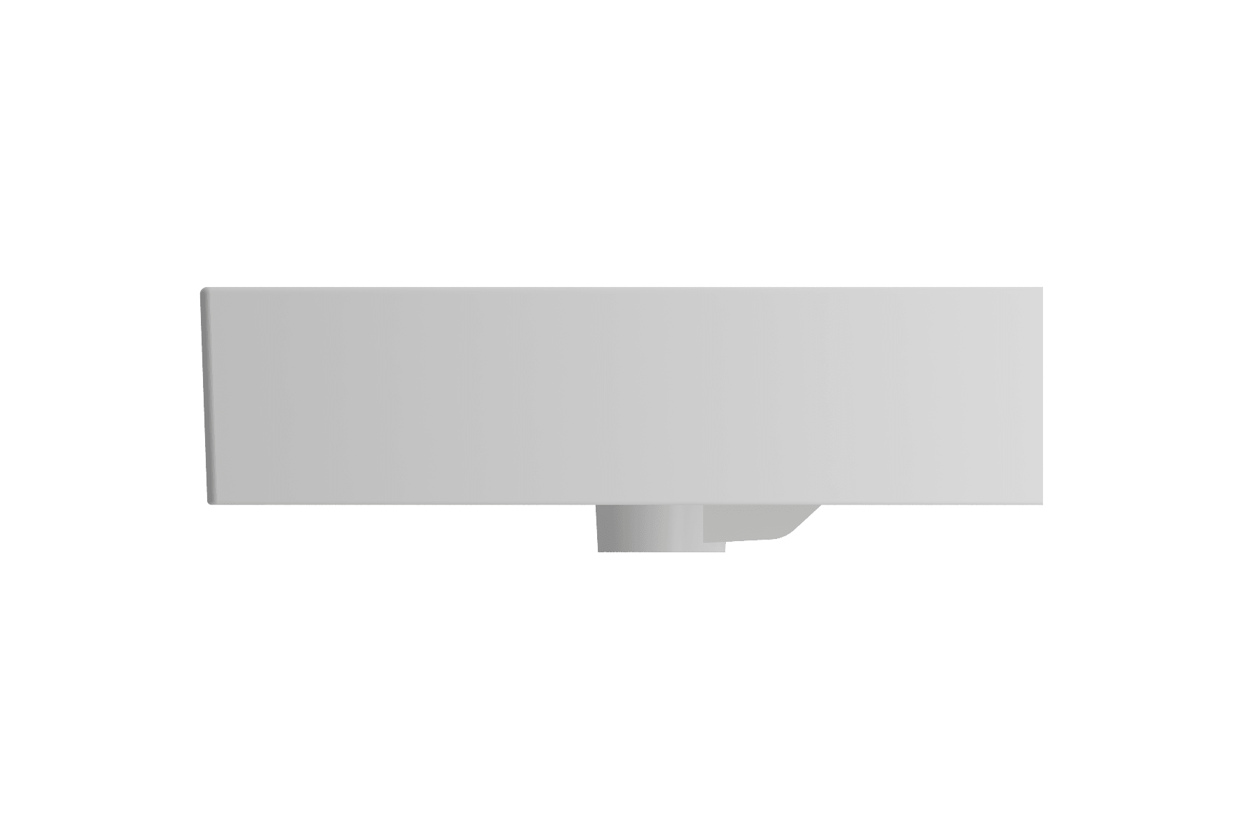Alternate Image for BOCCHI Milano 32" Rectangle Wallmount Fireclay Bathroom Sink, Matte White, 3 Faucet Hole, 1377-002-0127