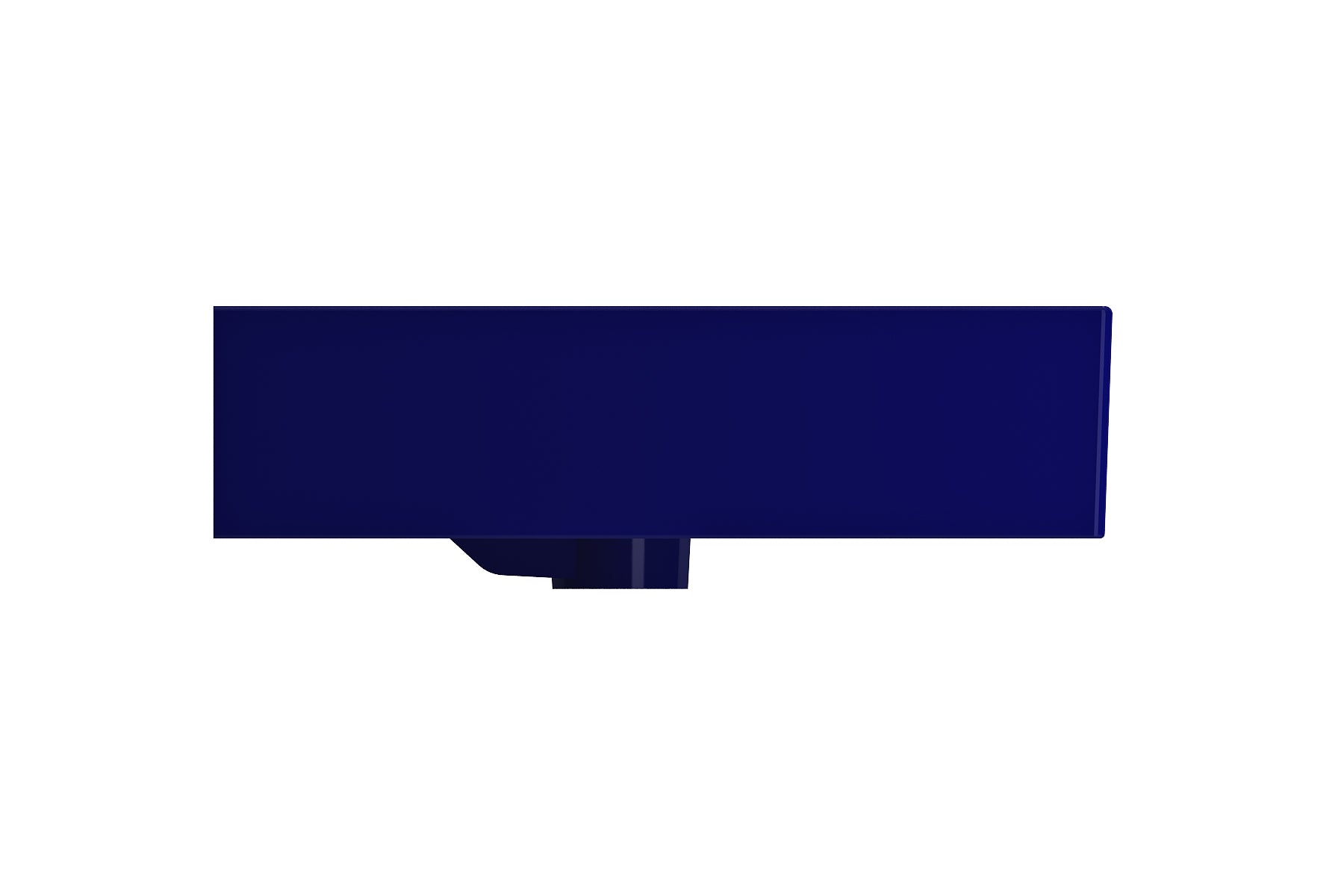 Alternate Image for BOCCHI Milano 32" Rectangle Wallmount Fireclay Bathroom Sink, Sapphire Blue, 3 Faucet Hole, 1377-010-0127