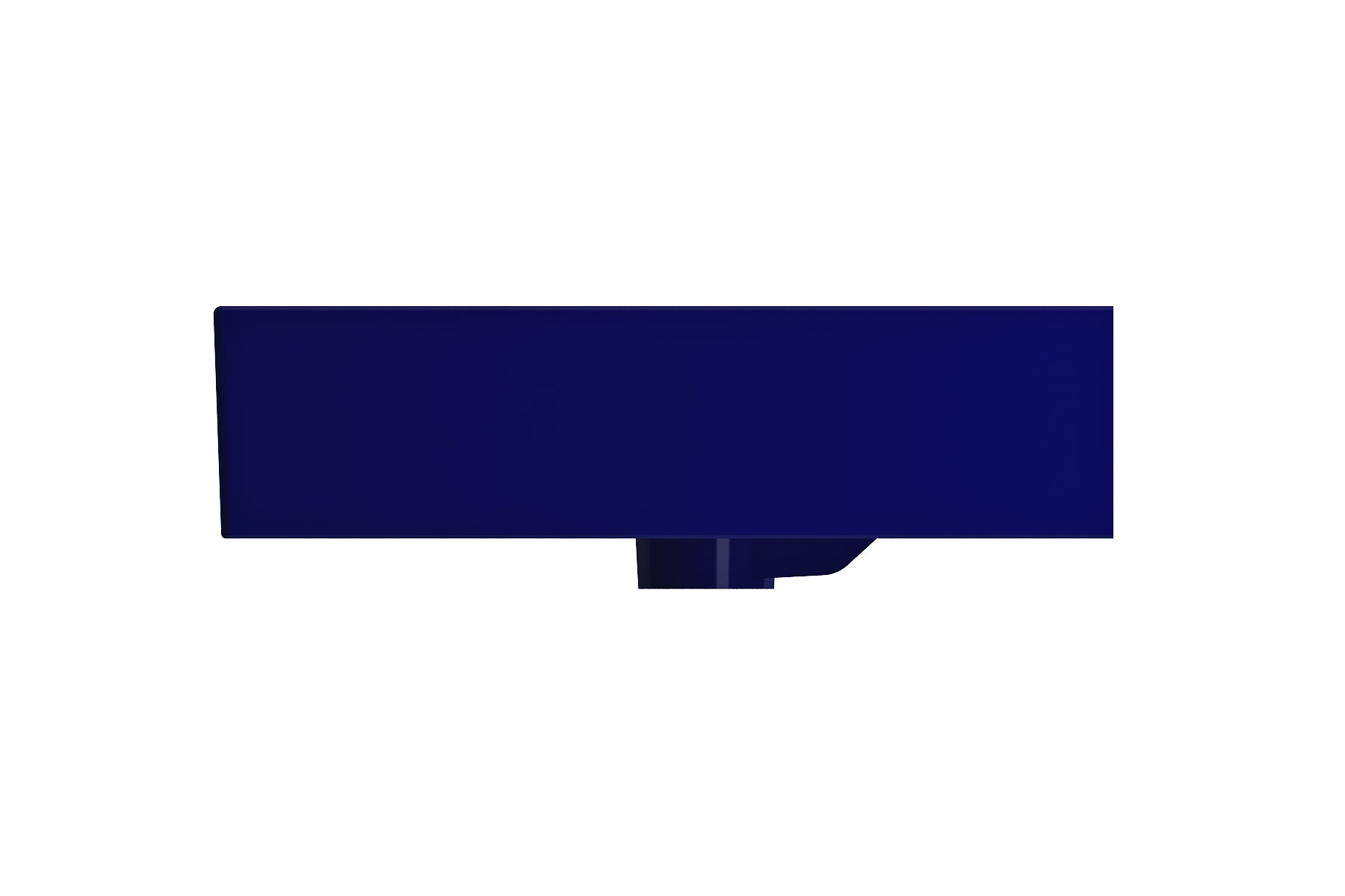 Alternate Image for BOCCHI Milano 32" Rectangle Wallmount Fireclay Bathroom Sink, Sapphire Blue, 3 Faucet Hole, 1377-010-0127