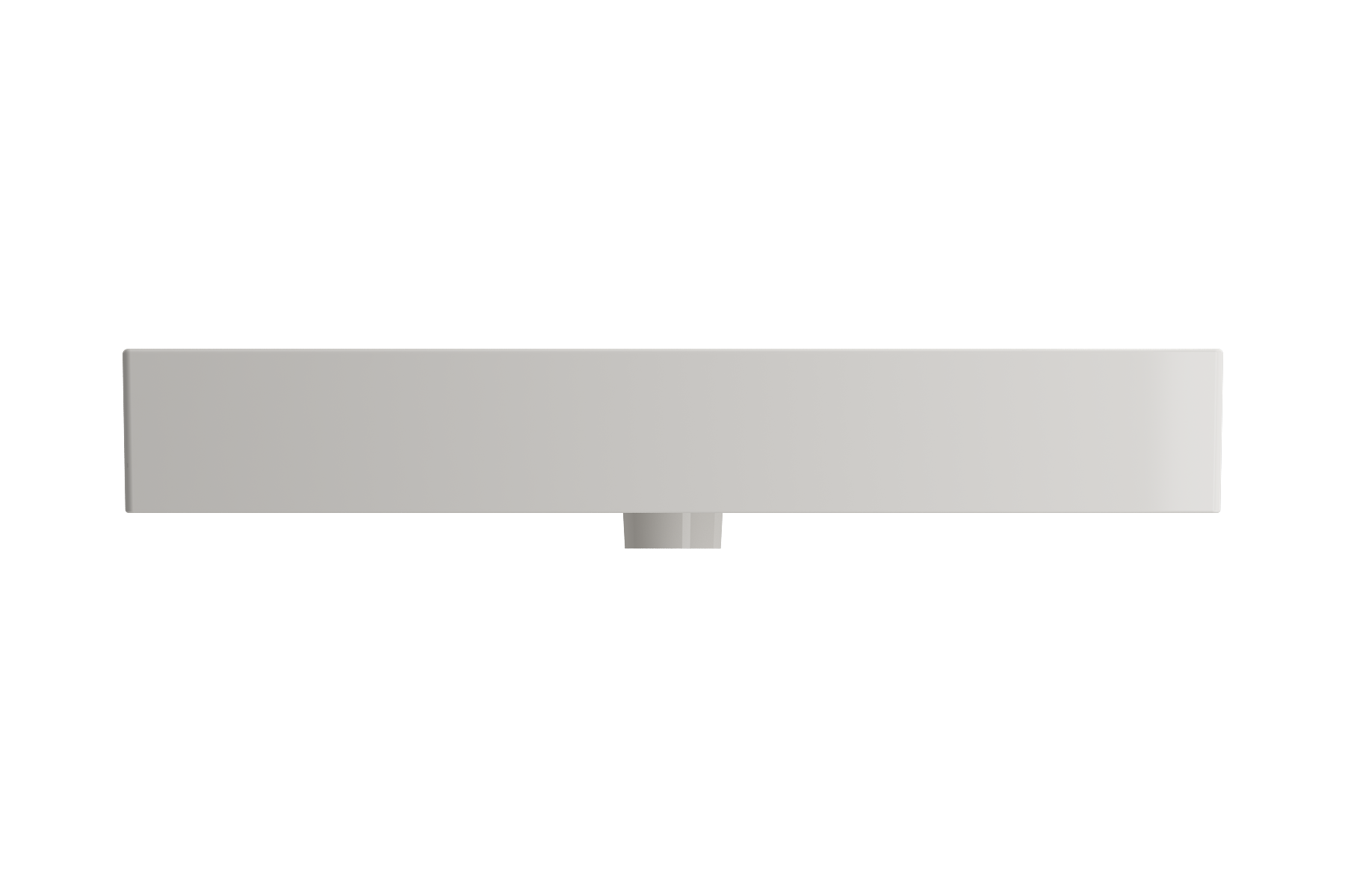 Alternate Image for BOCCHI Milano 32" Rectangle Wallmount Fireclay Bathroom Sink, Biscuit, Single Faucet Hole, 1377-014-0126