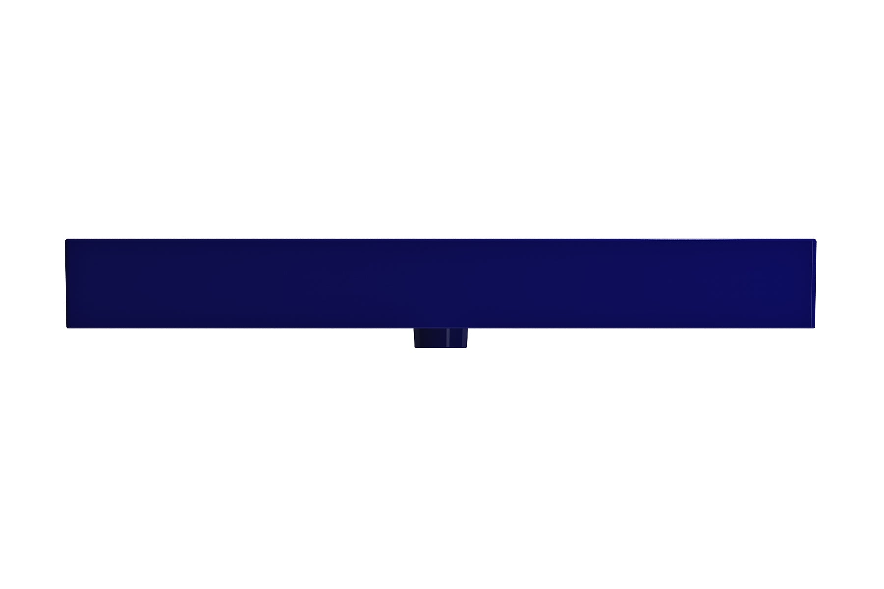 Alternate Image for BOCCHI Milano 40" Rectangle Wallmount Fireclay Bathroom Sink, Sapphire Blue, 3 Faucet Hole, 1378-010-0127