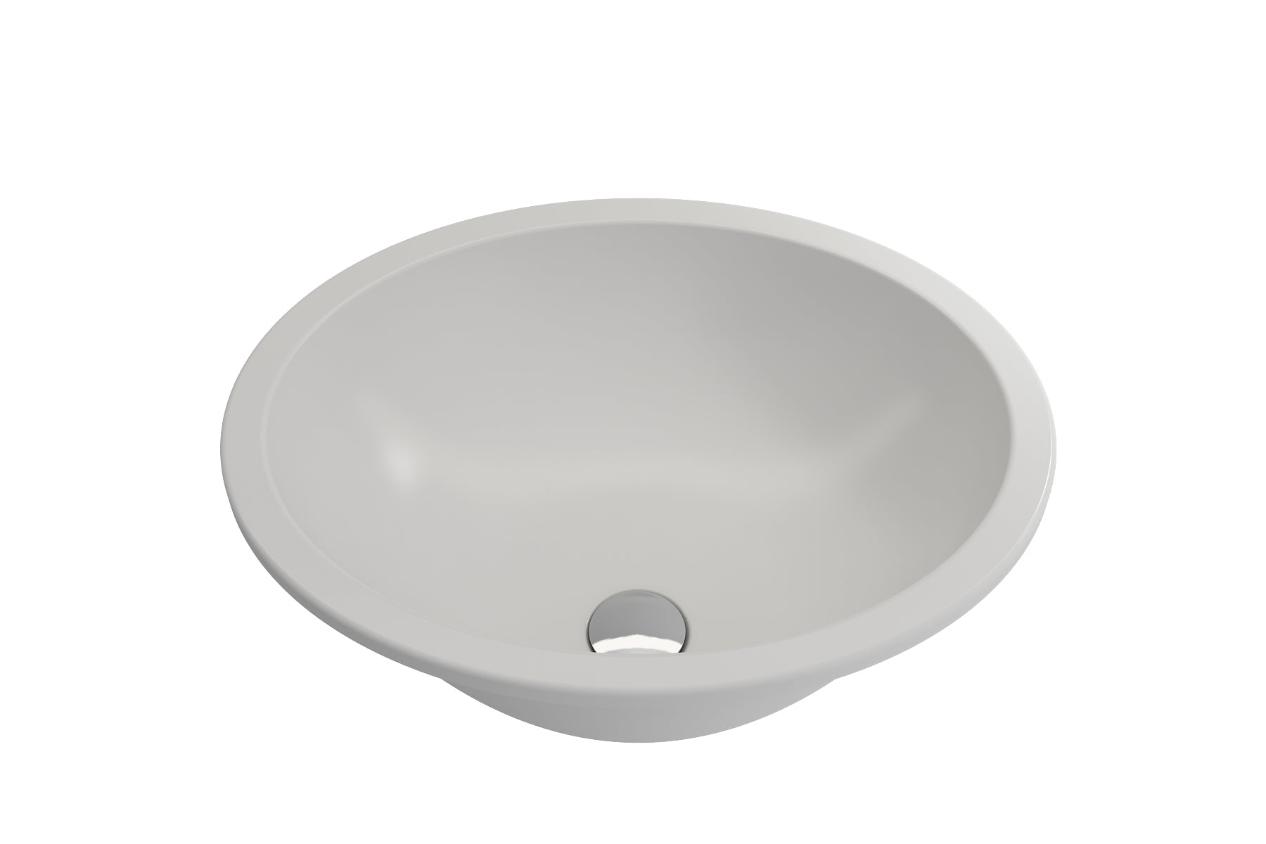 Alternate Image for BOCCHI Parma 22" Oval Undermount Fireclay Bathroom Sink, Matte White, 1384-002-0125