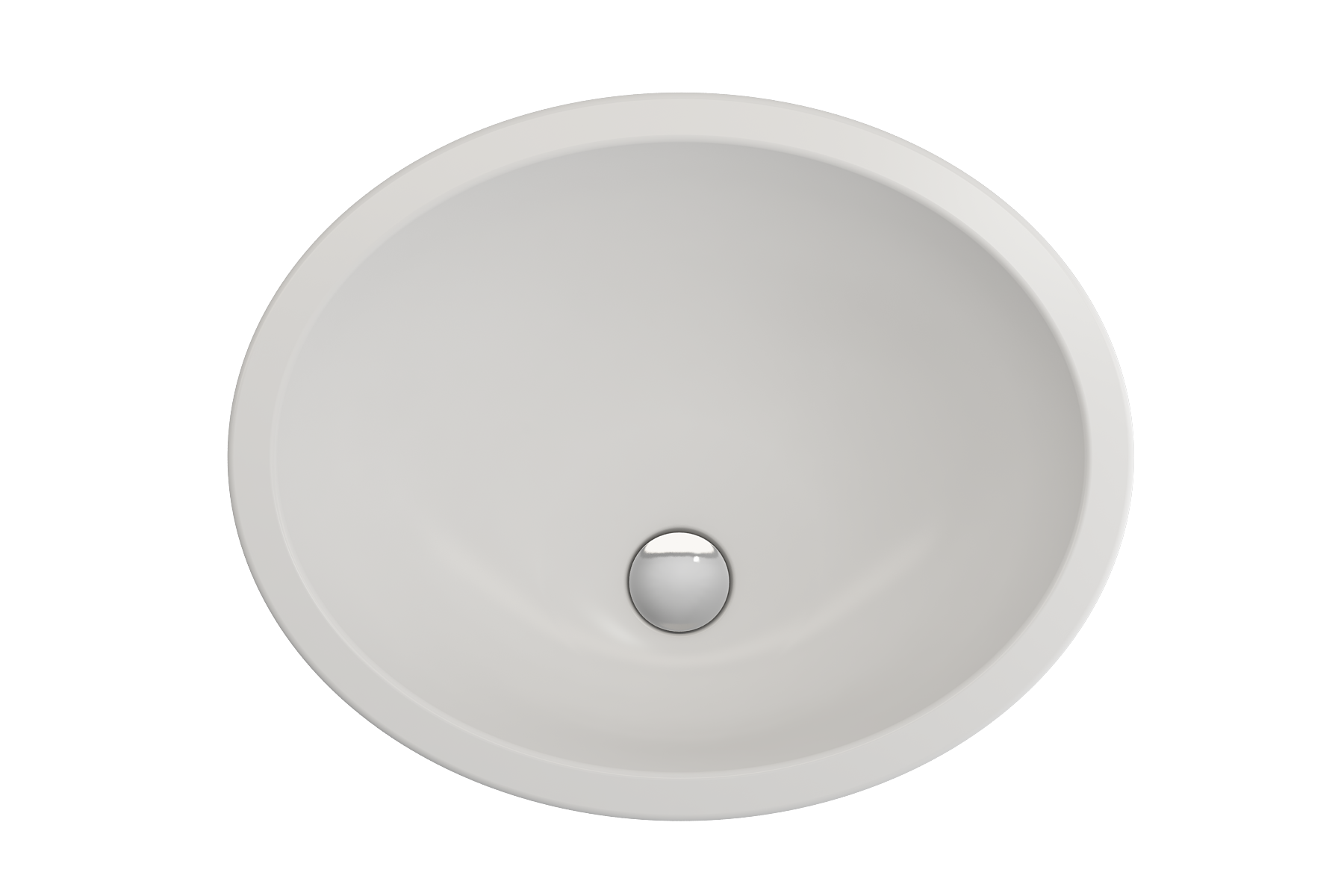 Alternate Image for BOCCHI Parma 22" Oval Undermount Fireclay Bathroom Sink, Matte White, 1384-002-0125