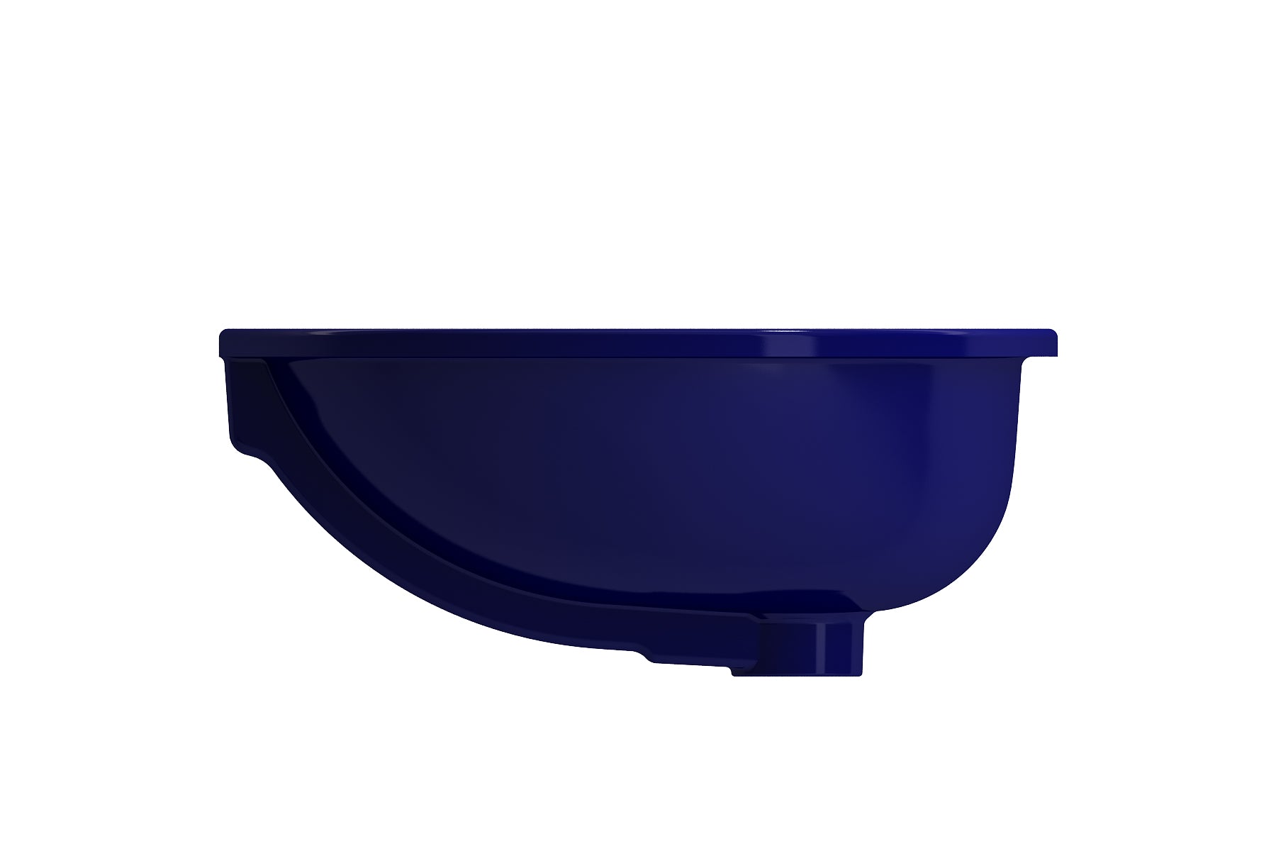 Alternate Image for BOCCHI Parma 22" Oval Undermount Fireclay Bathroom Sink, Sapphire Blue, 1384-010-0125