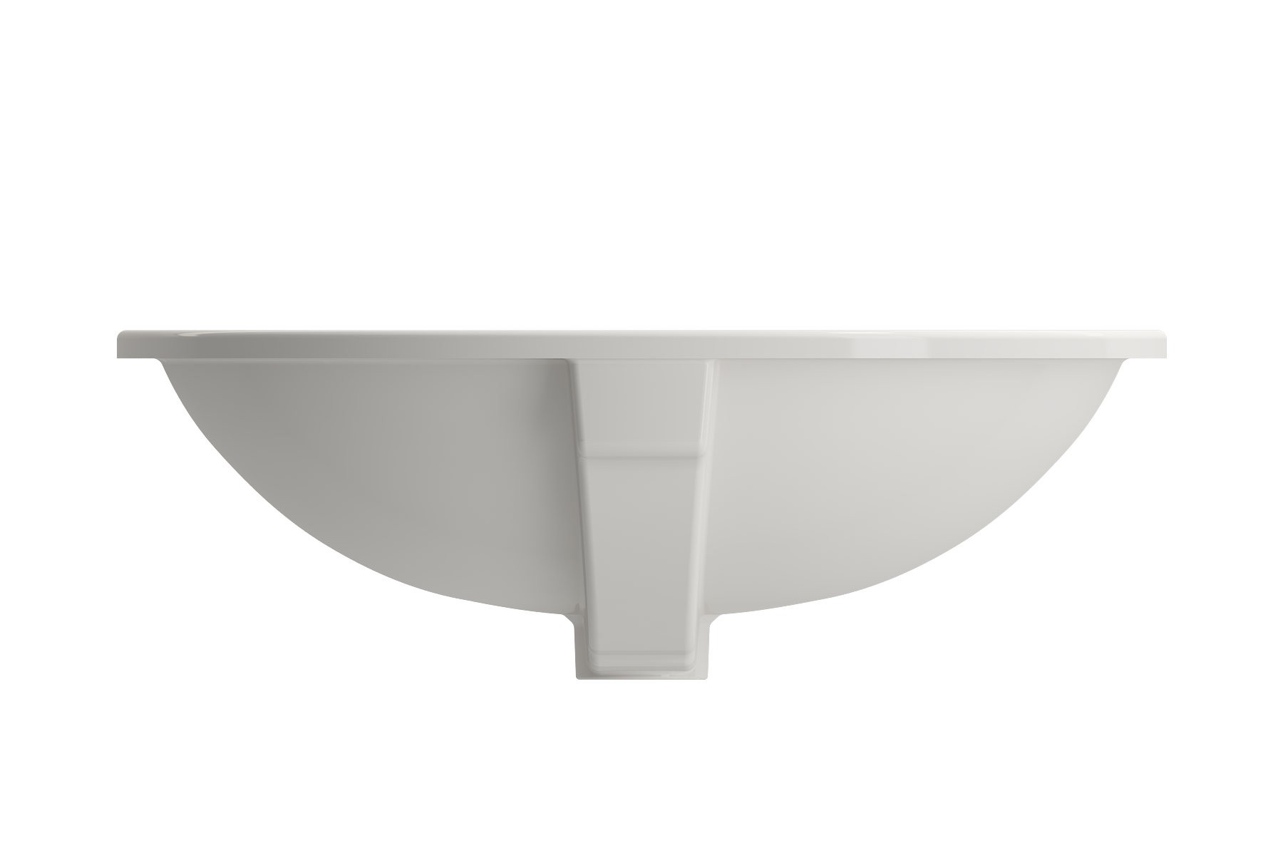 Alternate Image for BOCCHI Parma 22" Oval Undermount Fireclay Bathroom Sink, Biscuit, 1384-014-0125