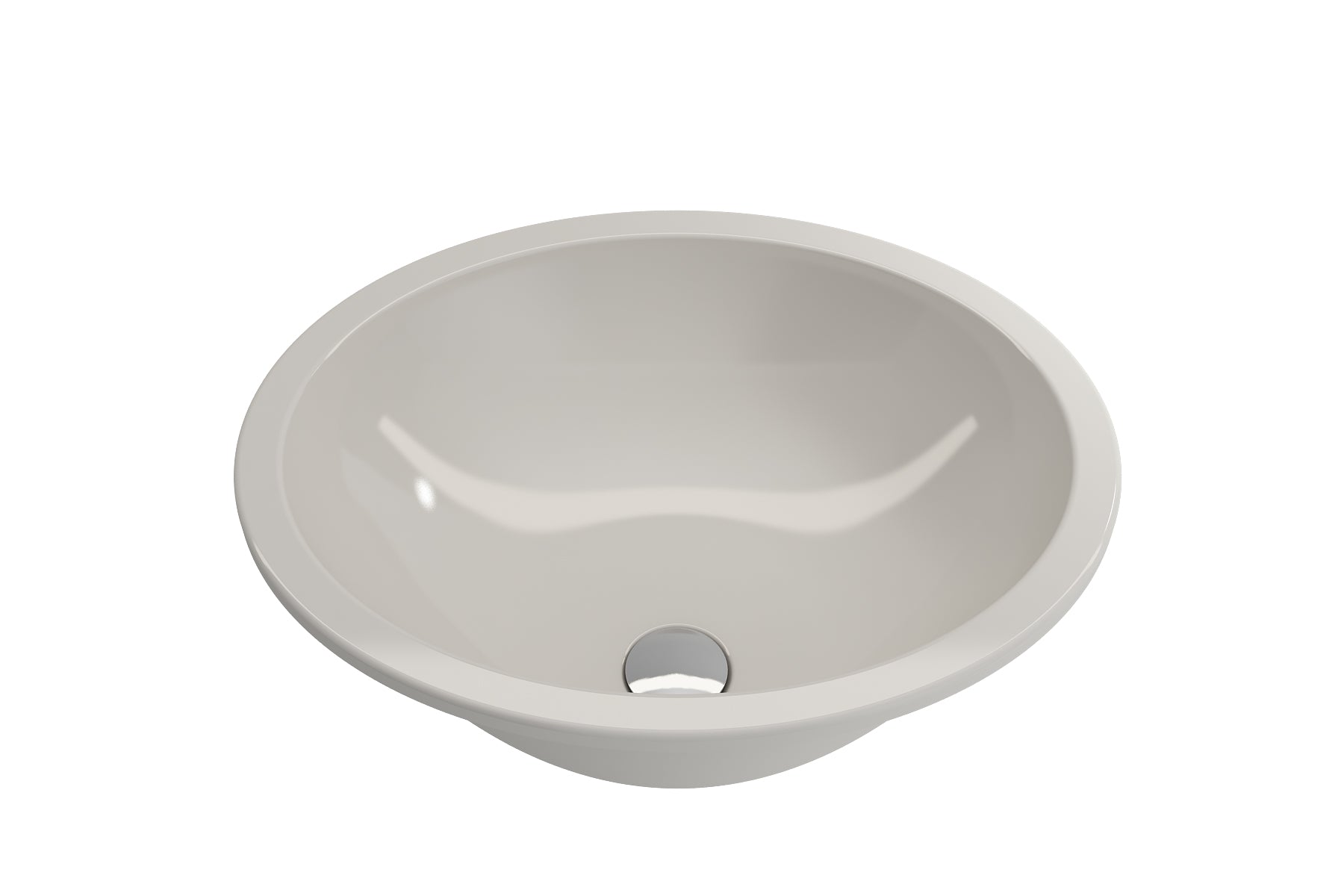 Alternate Image for BOCCHI Parma 22" Oval Undermount Fireclay Bathroom Sink, Biscuit, 1384-014-0125