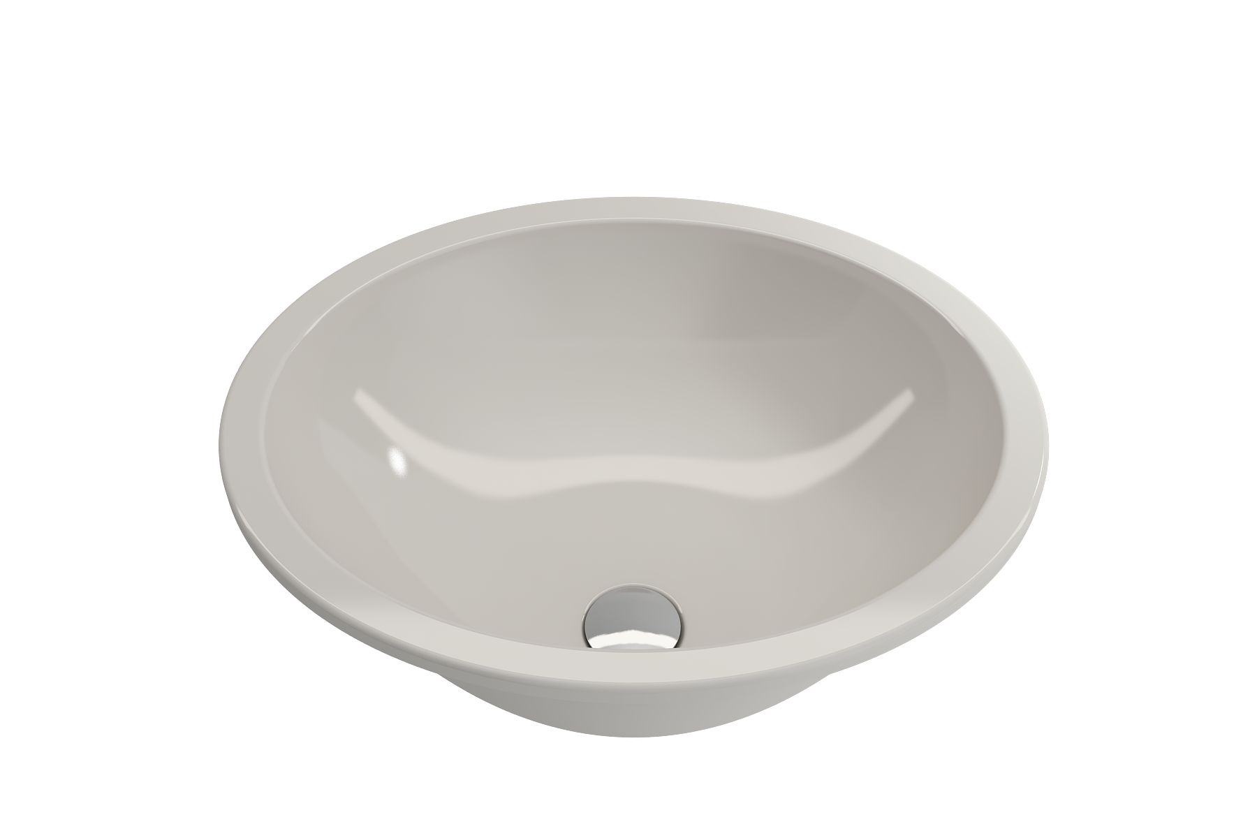 Alternate Image for BOCCHI Parma 22" Oval Undermount Fireclay Bathroom Sink, Biscuit, 1384-014-0125