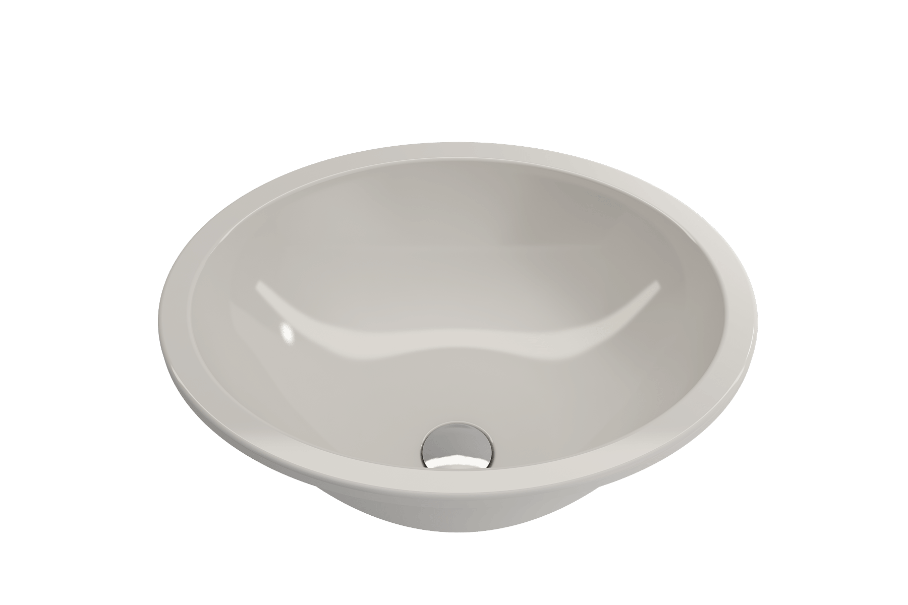 Alternate Image for BOCCHI Parma 22" Oval Undermount Fireclay Bathroom Sink, Biscuit, 1384-014-0125
