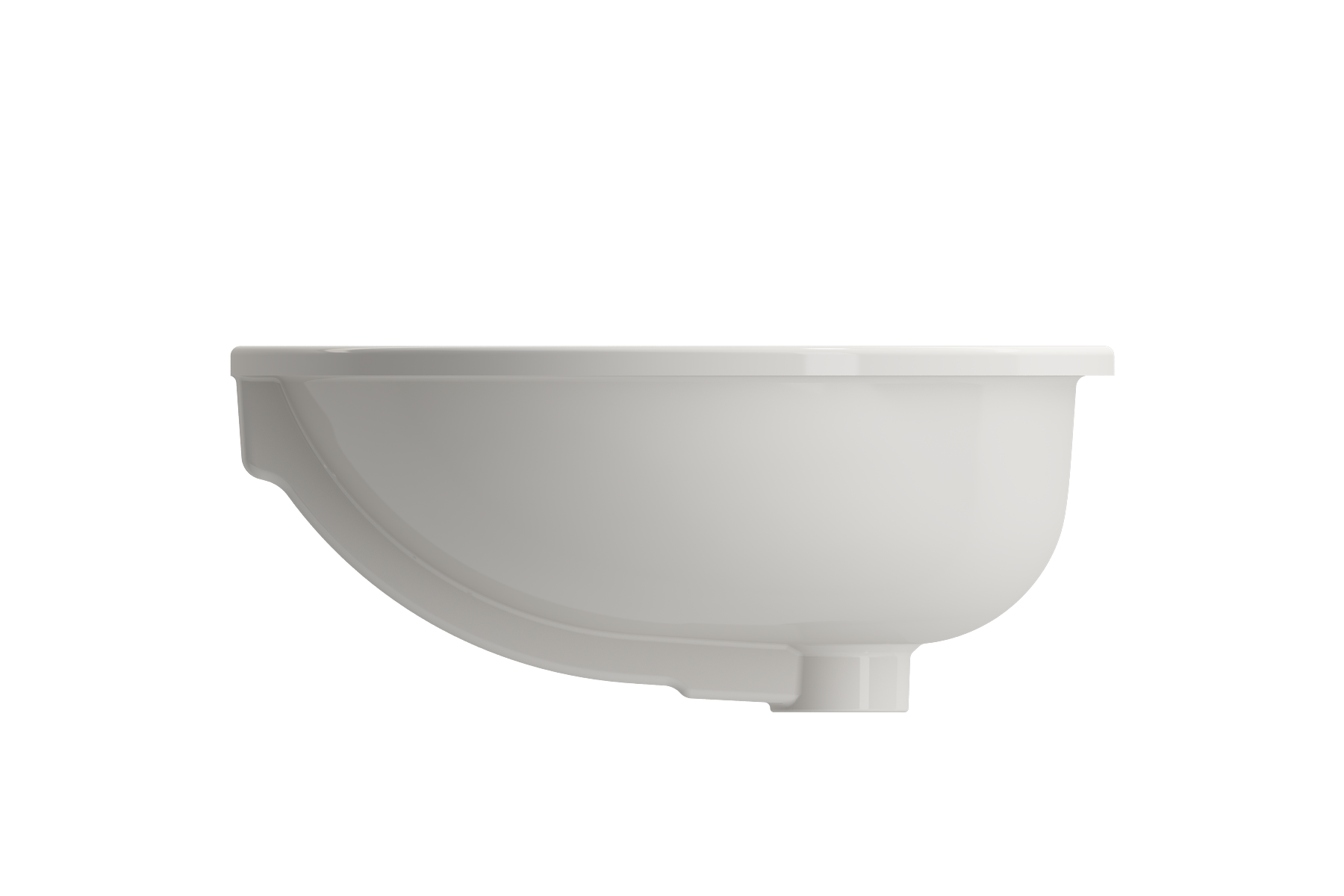 Alternate Image for BOCCHI Parma 22" Oval Undermount Fireclay Bathroom Sink, Biscuit, 1384-014-0125