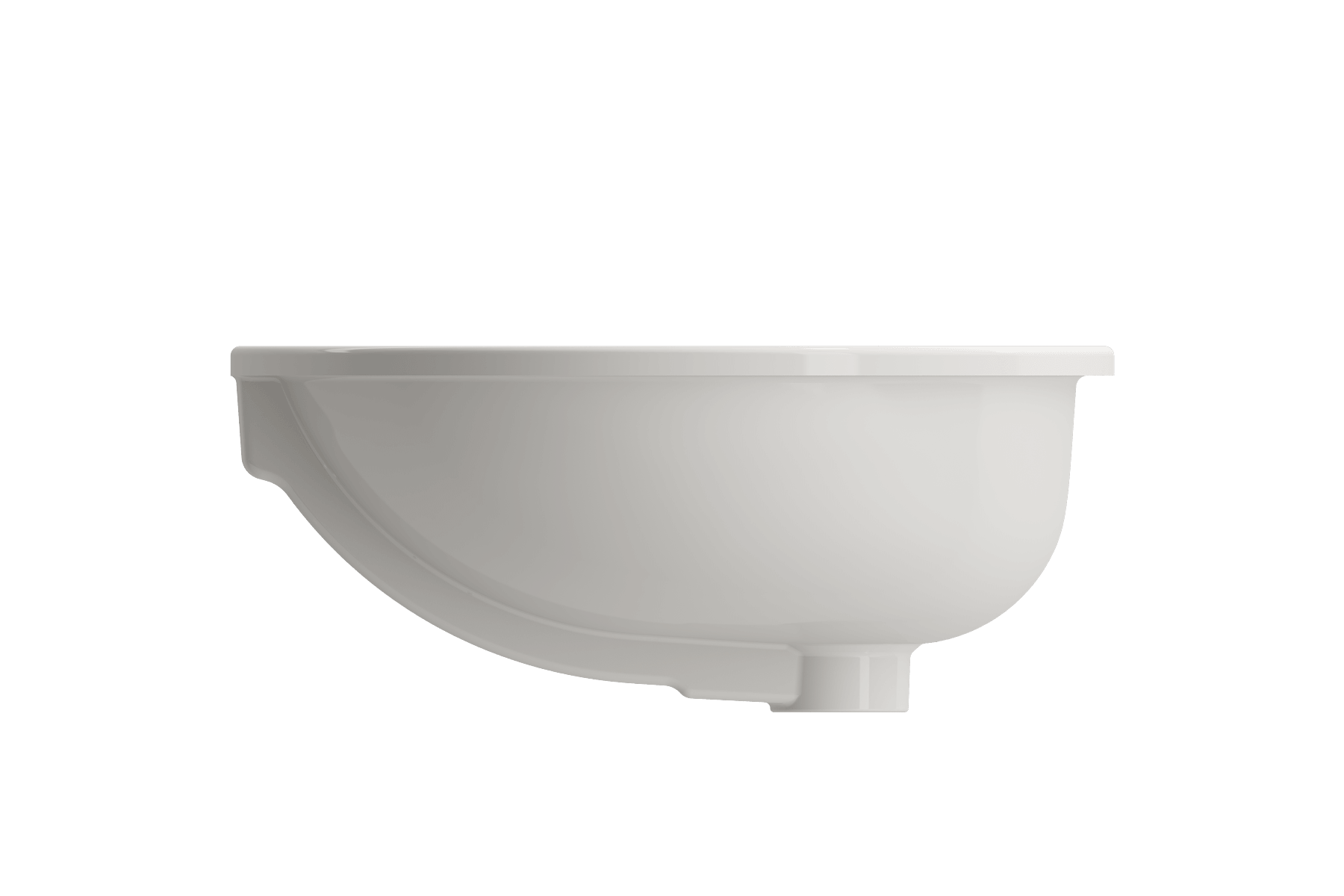Alternate Image for BOCCHI Parma 22" Oval Undermount Fireclay Bathroom Sink, Biscuit, 1384-014-0125