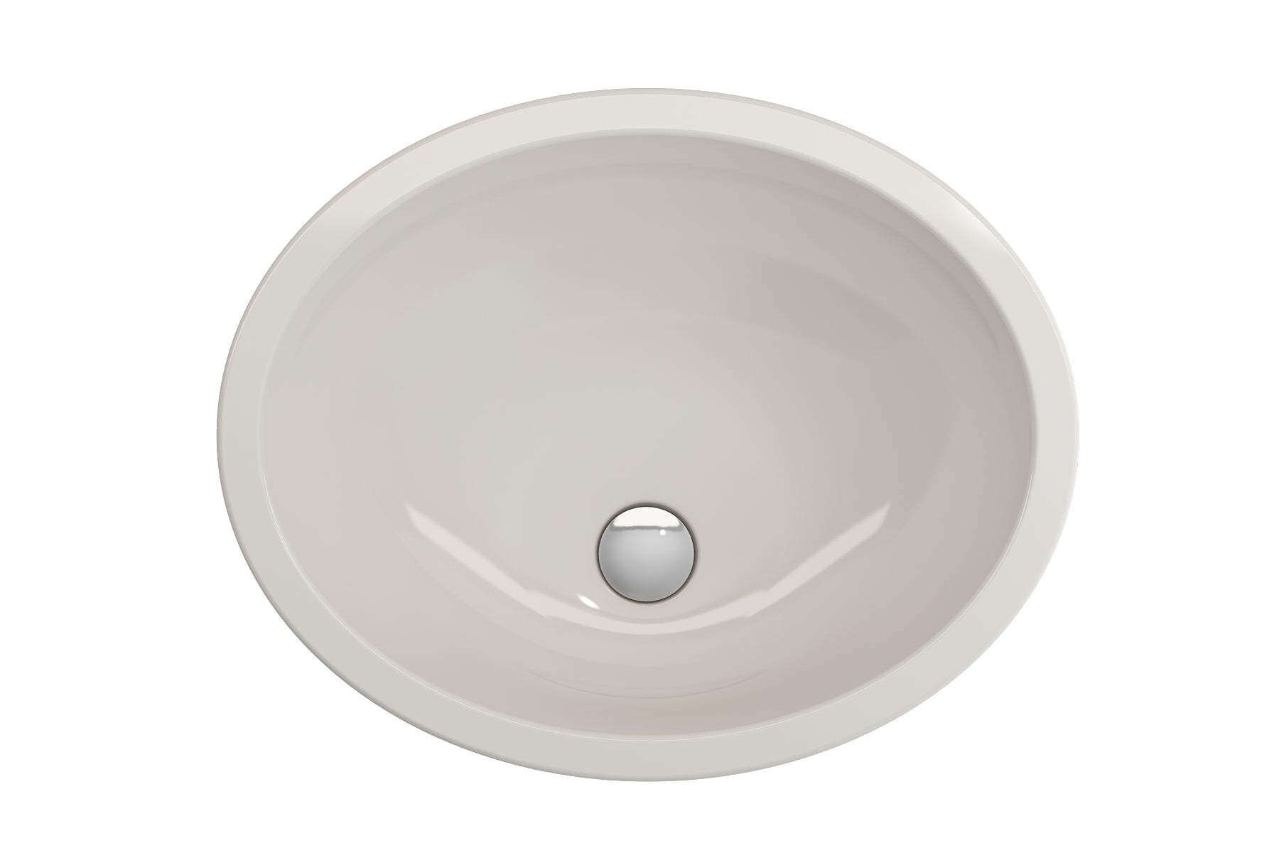 Alternate Image for BOCCHI Parma 22" Oval Undermount Fireclay Bathroom Sink, Biscuit, 1384-014-0125