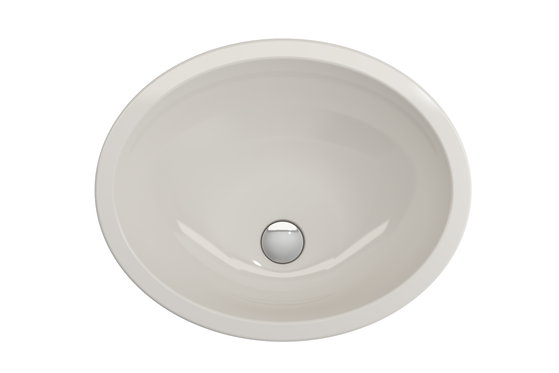 Alternate Image for BOCCHI Parma 22" Oval Undermount Fireclay Bathroom Sink, Biscuit, 1384-014-0125