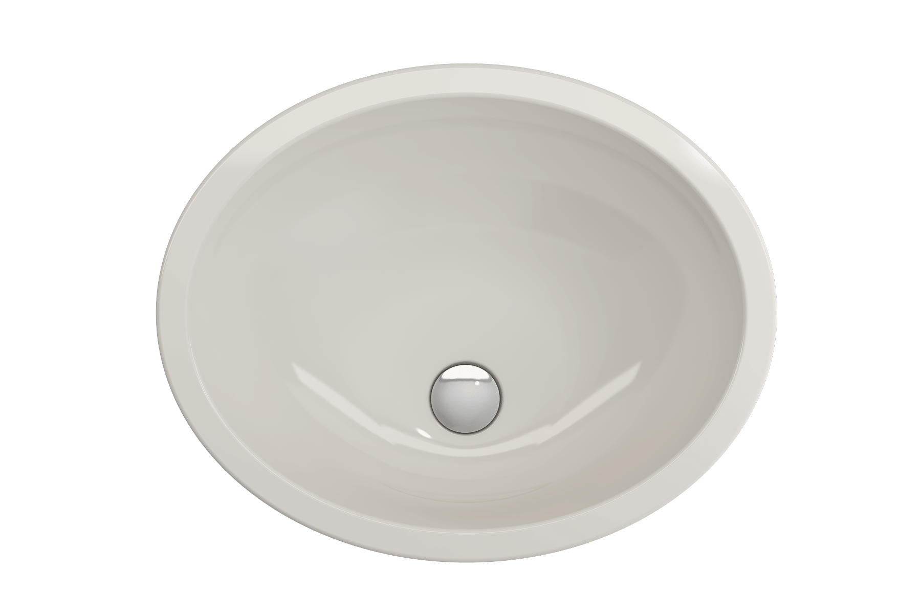 Alternate Image for BOCCHI Parma 22" Oval Undermount Fireclay Bathroom Sink, Biscuit, 1384-014-0125