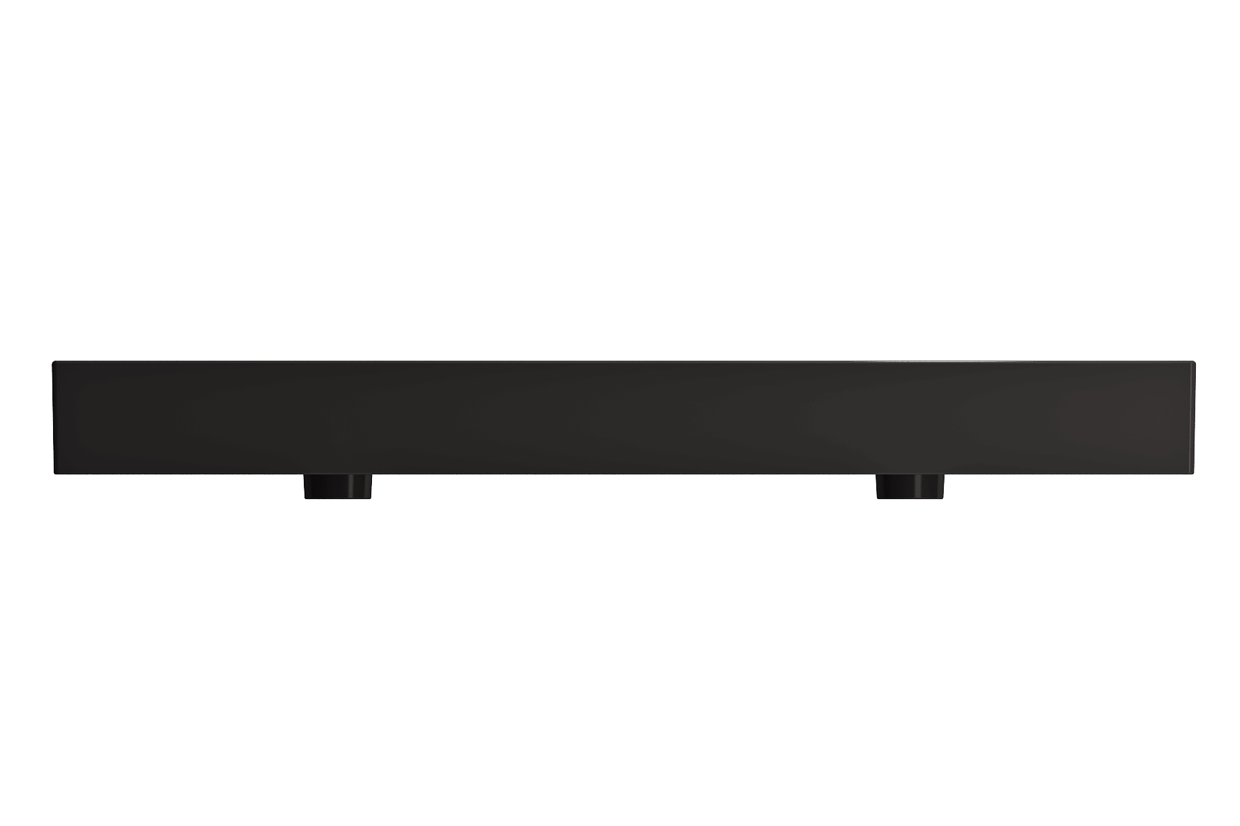 Alternate Image for BOCCHI Milano 48" Rectangle Wallmount Fireclay Bathroom Sink, Double Basin, Matte Black, Single Faucet Hole, 1393-004-0132