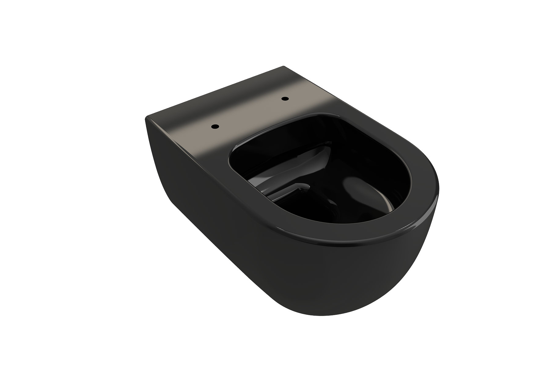 BOCCHI Vettore Wall-Hung Toilet Bowl in Black, 1416-005-0129
