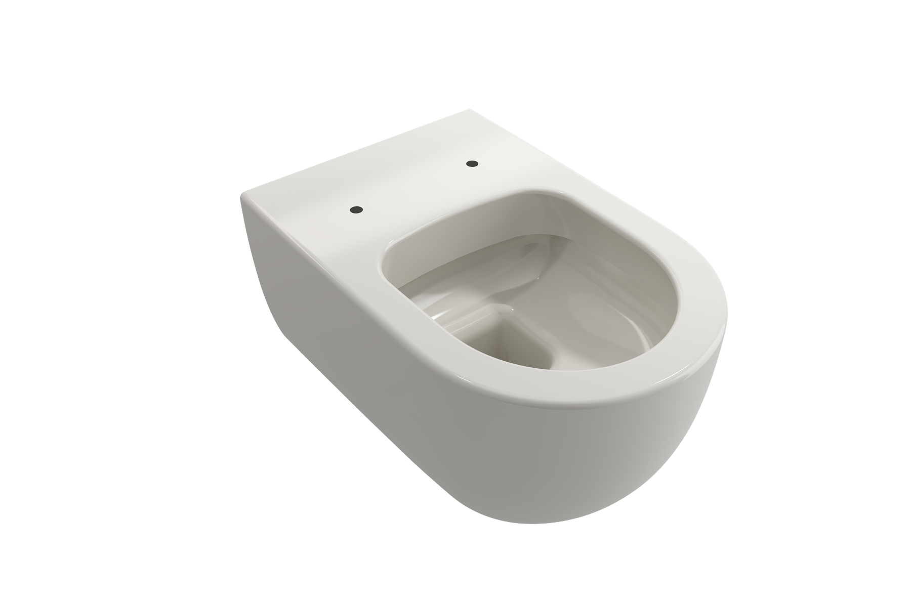 BOCCHI Vettore Wall-Hung Toilet Bowl in Biscuit, 1416-014-0129