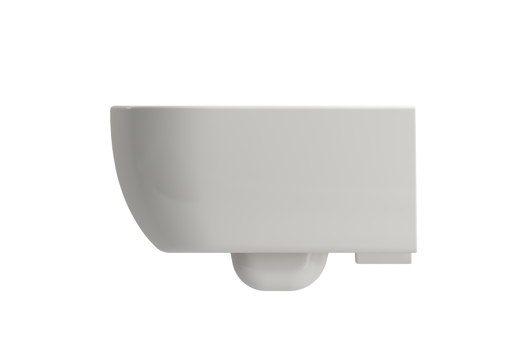 Alternate Image for BOCCHI Vettore Wall-Hung Toilet Bowl in Biscuit, 1416-014-0129