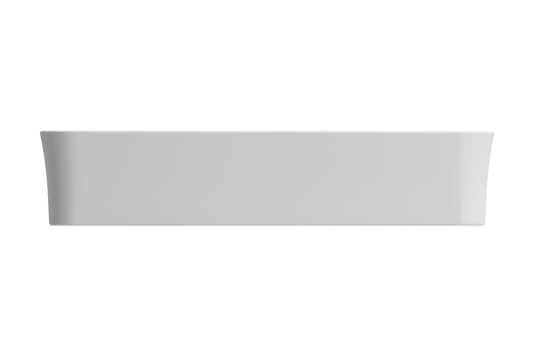 Alternate Image for BOCCHI Sottile 22" Rectangle Vessel Fireclay Bathroom Sink, Matte White, 1476-002-0125