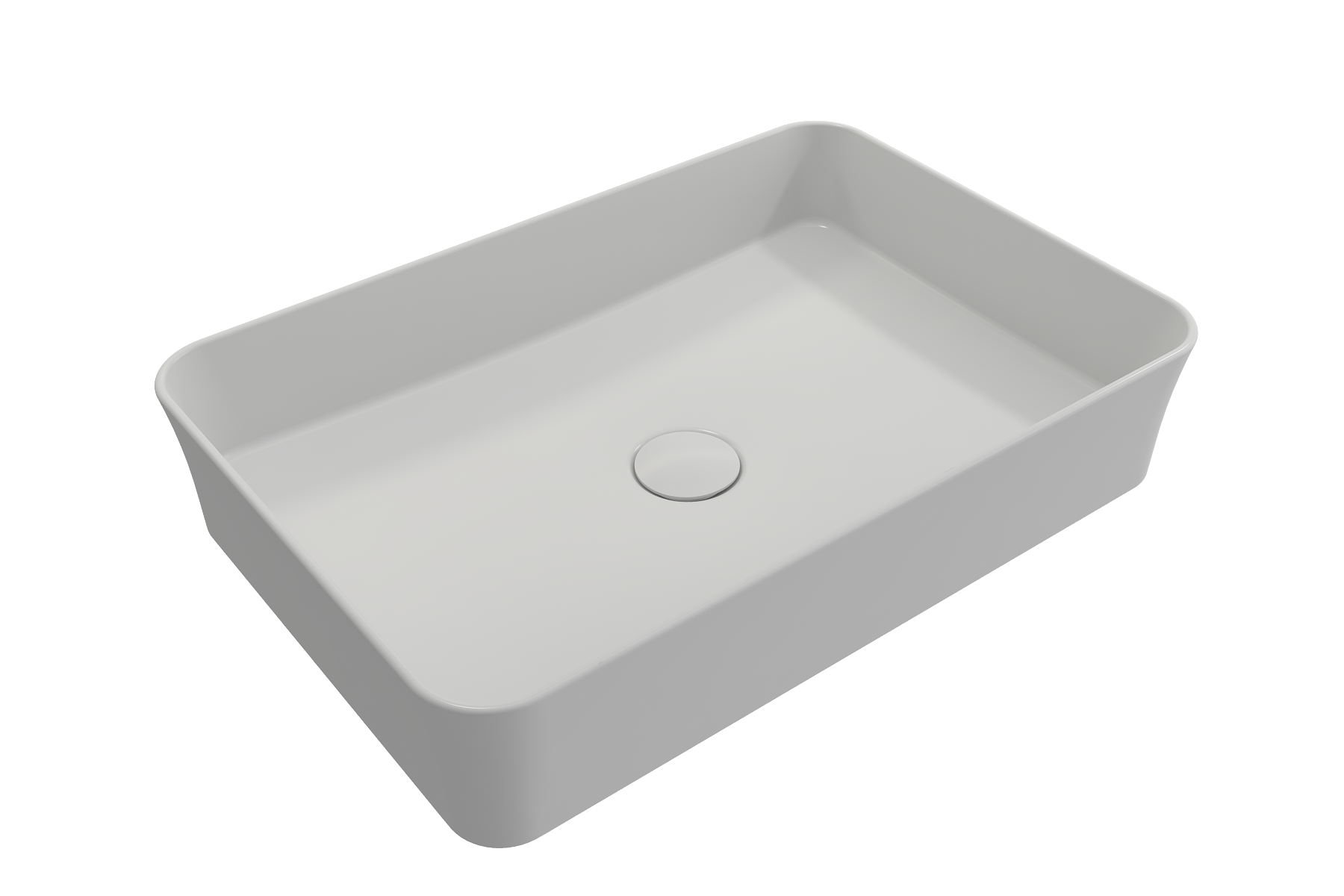 Alternate Image for BOCCHI Sottile 22" Rectangle Vessel Fireclay Bathroom Sink, Matte White, 1476-002-0125