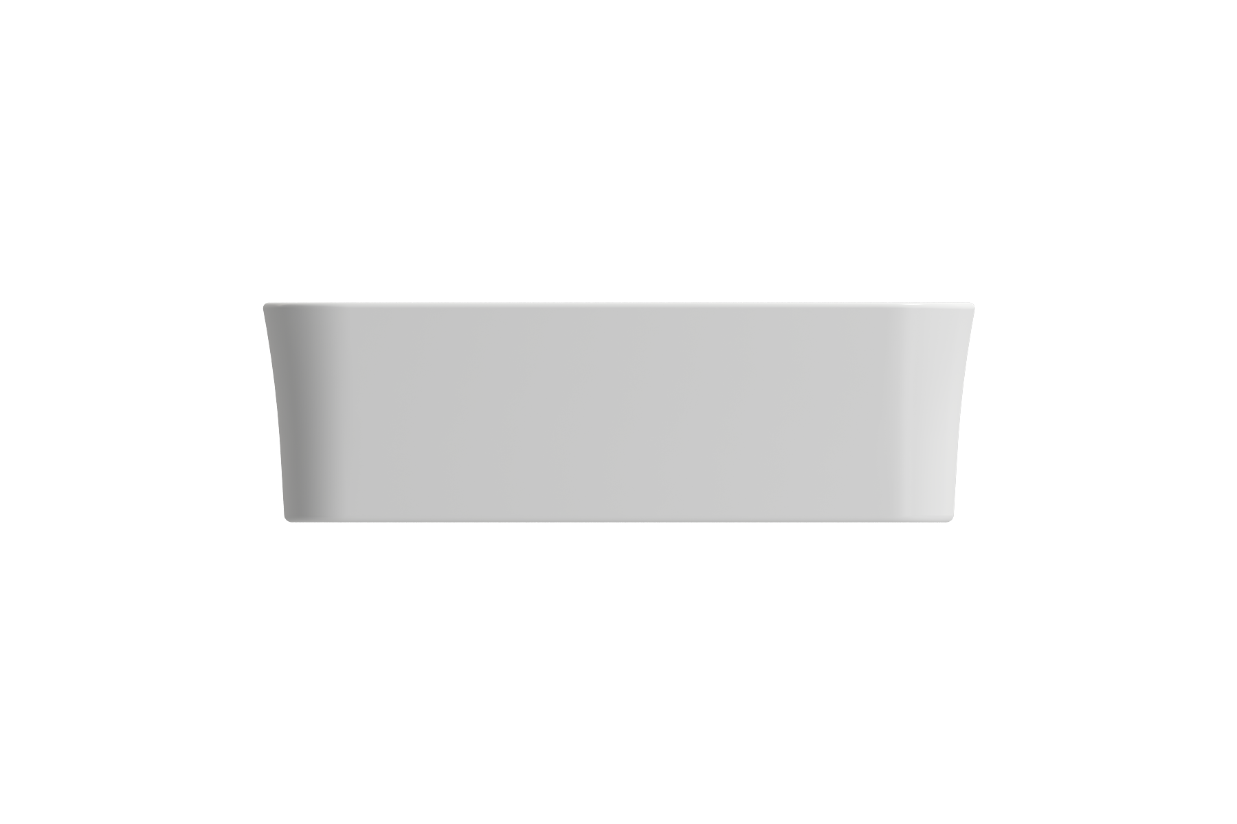 Alternate Image for BOCCHI Sottile 22" Rectangle Vessel Fireclay Bathroom Sink, Matte White, 1476-002-0125