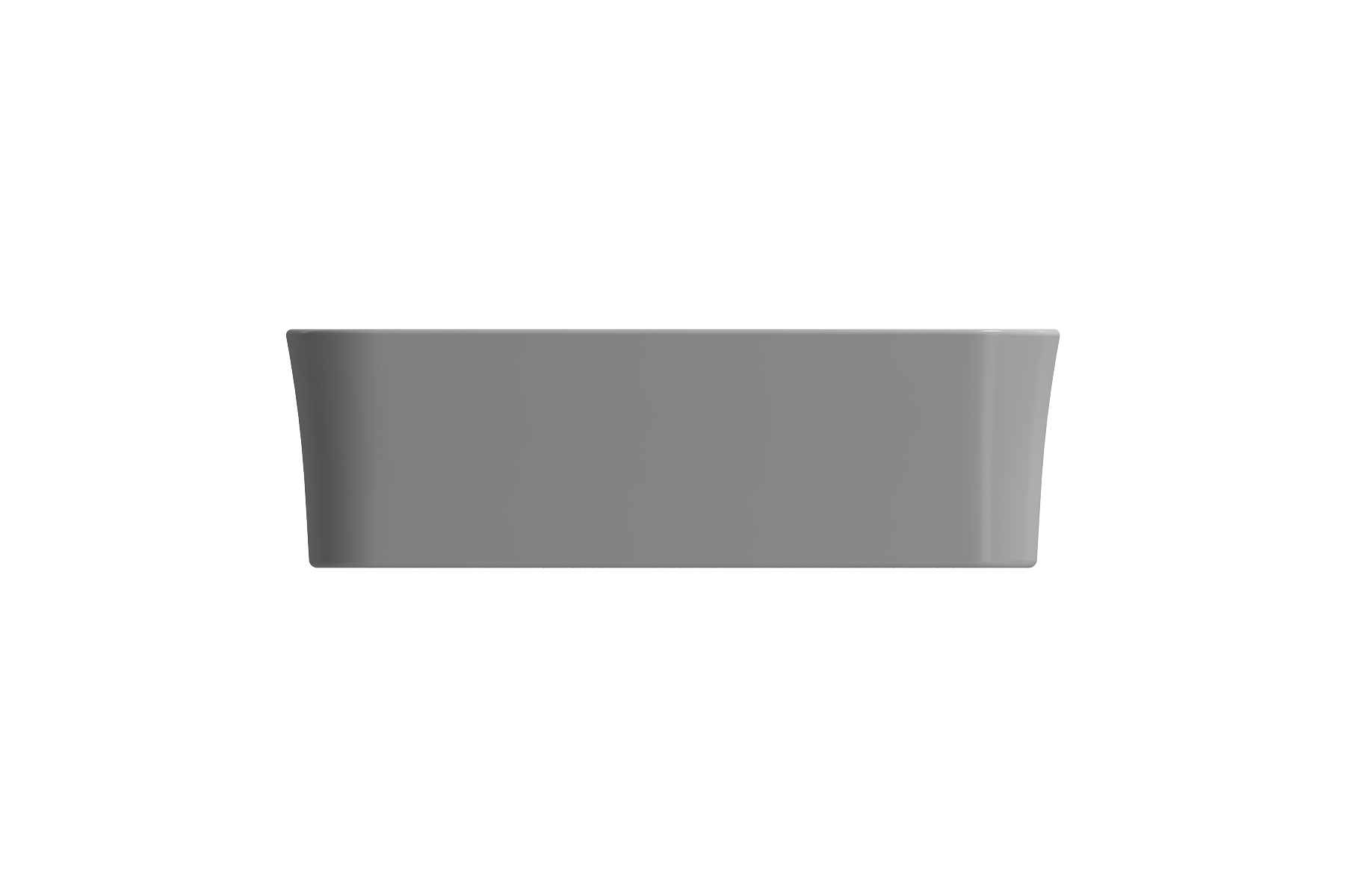 Alternate Image for BOCCHI Sottile 22" Rectangle Vessel Fireclay Bathroom Sink, Matte Gray, 1476-006-0125