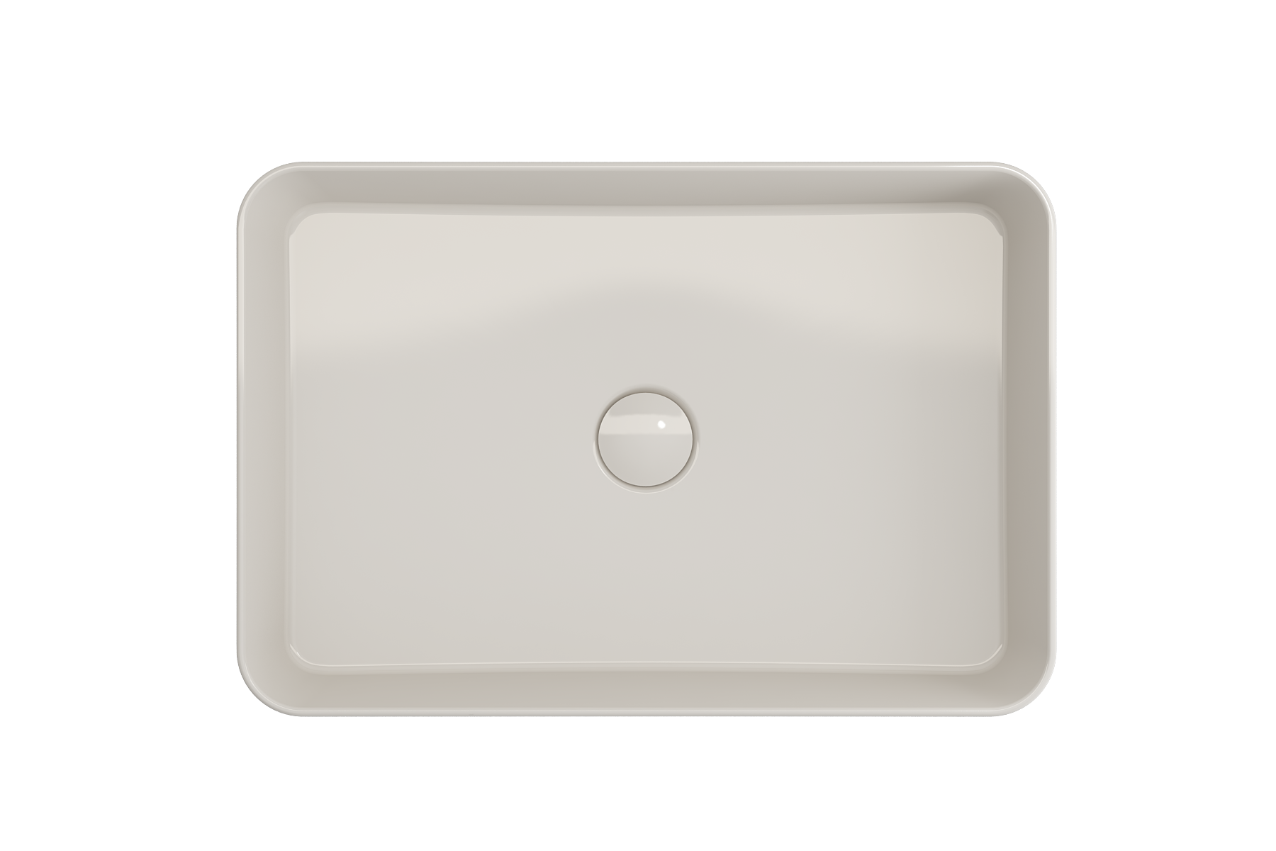 BOCCHI Sottile 22" Rectangle Vessel Fireclay Bathroom Sink, Biscuit, 1476-014-0125