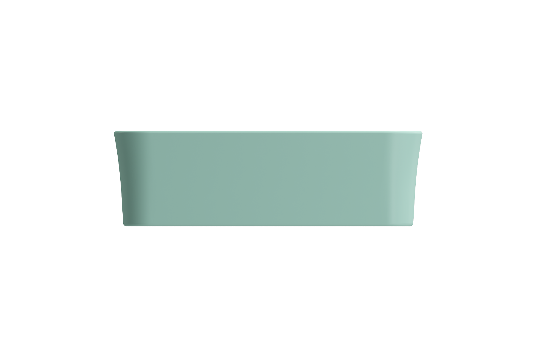 Alternate Image for BOCCHI Sottile 22" Rectangle Vessel Fireclay Bathroom Sink, Matte Mint Green, 1476-033-0125