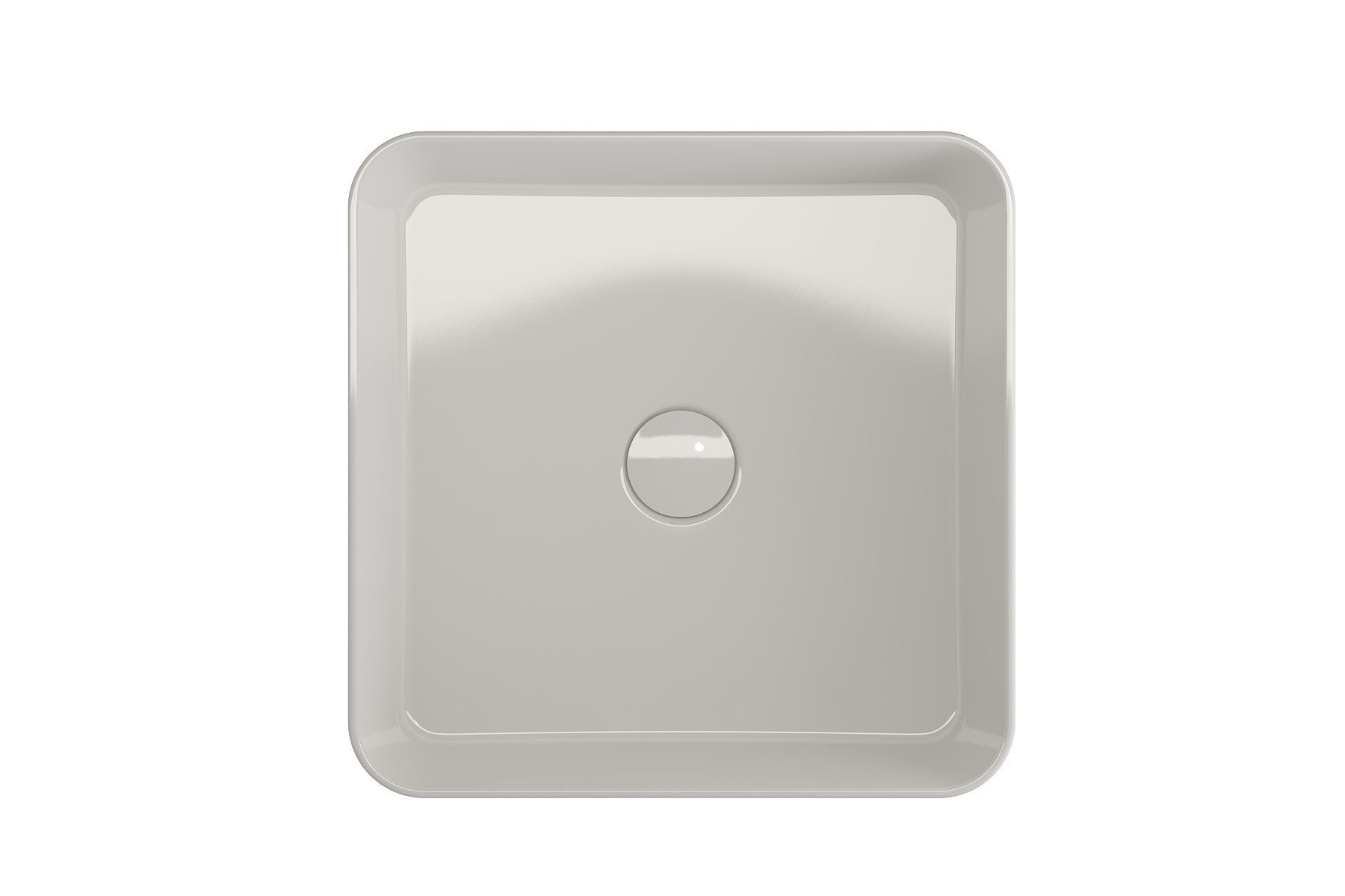 BOCCHI Sottile 15" Square Vessel Fireclay Bathroom Sink, White, 1477-001-0125