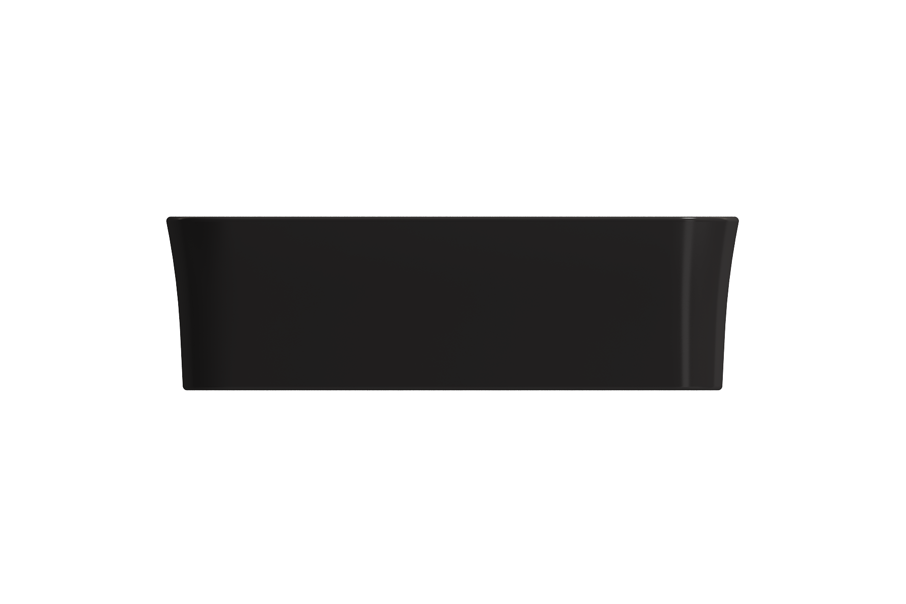 BOCCHI Sottile 15" Square Vessel Fireclay Bathroom Sink, Matte Black, 1477-004-0125